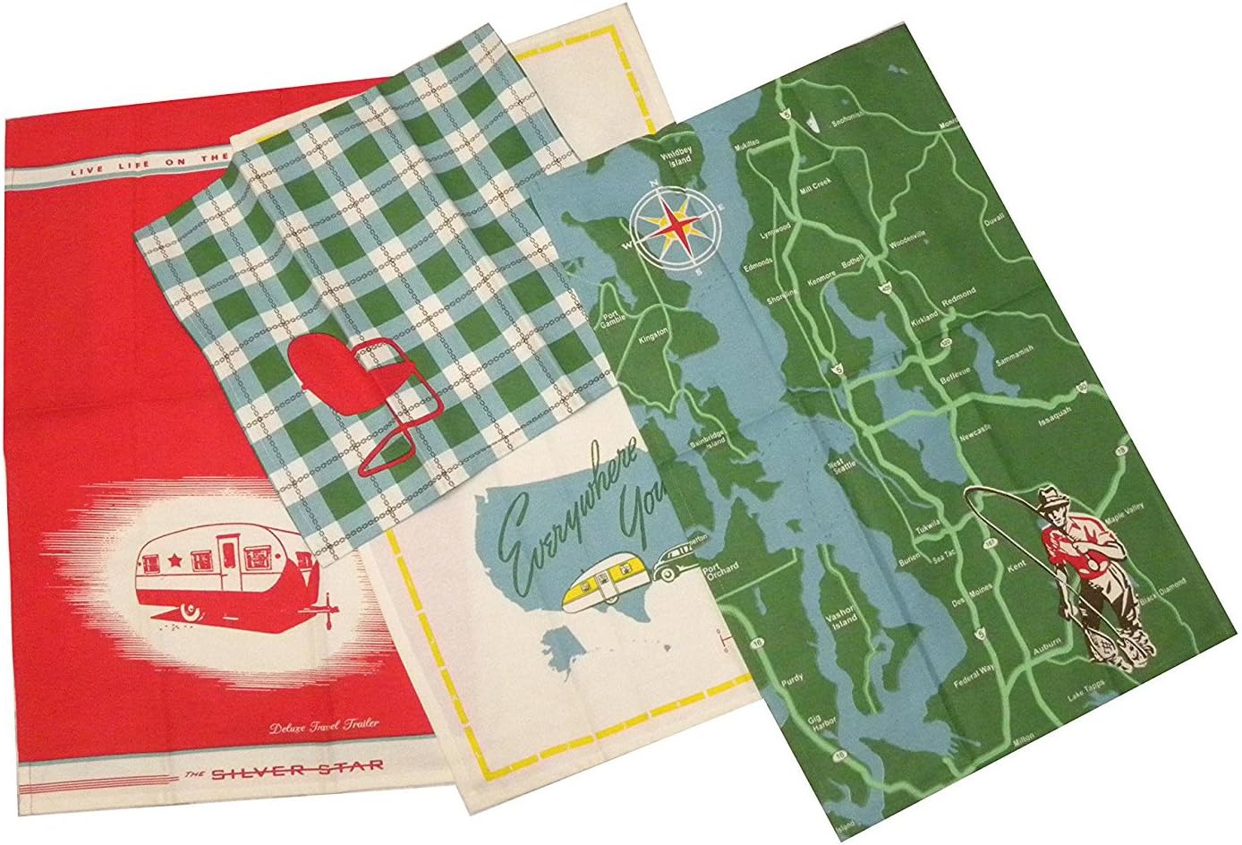 Moda Home Great Outdoors Towel Set of 4