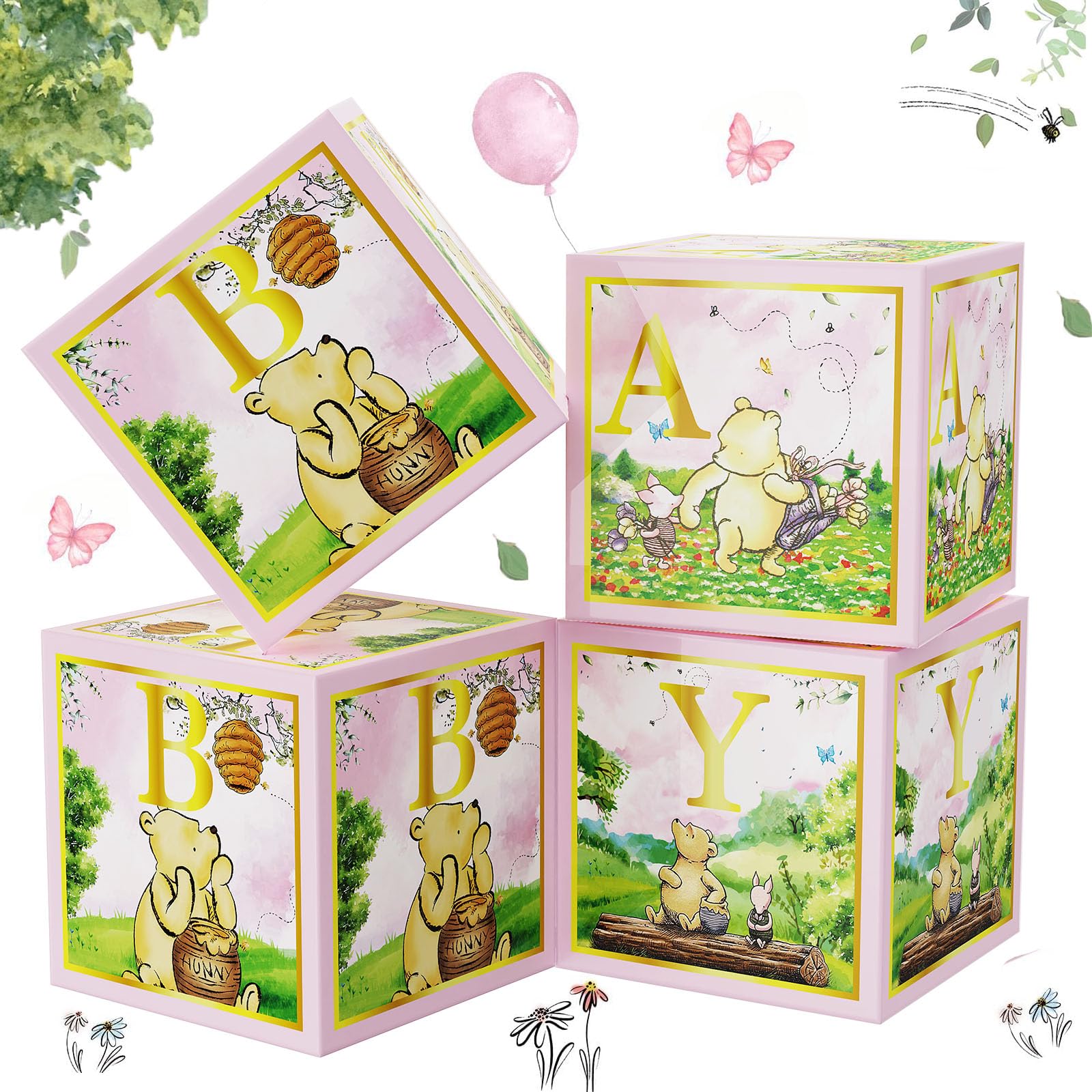 CLASSIC WINNIE THE POOH デコパージュ　3点セット Amazon.com : Pooh Classics Range Disney Keepsakes Baby Box