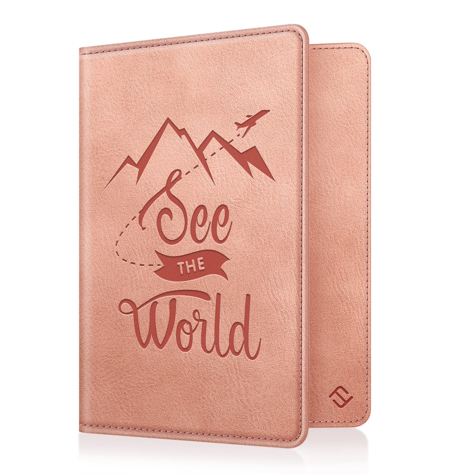 Porta De Pasaporte RFID Grande, Funda Con Bloqueo RFID, Cierre De Banda