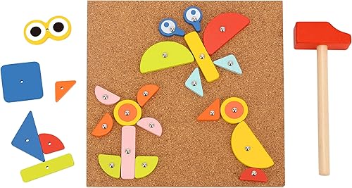 Miniatura 2 de TOOKYLAND Juguetes de motricidad fina, el juego de martillo y uñas de juguete es juguetes Montessori que ejercitan las habilidades prácticas de los