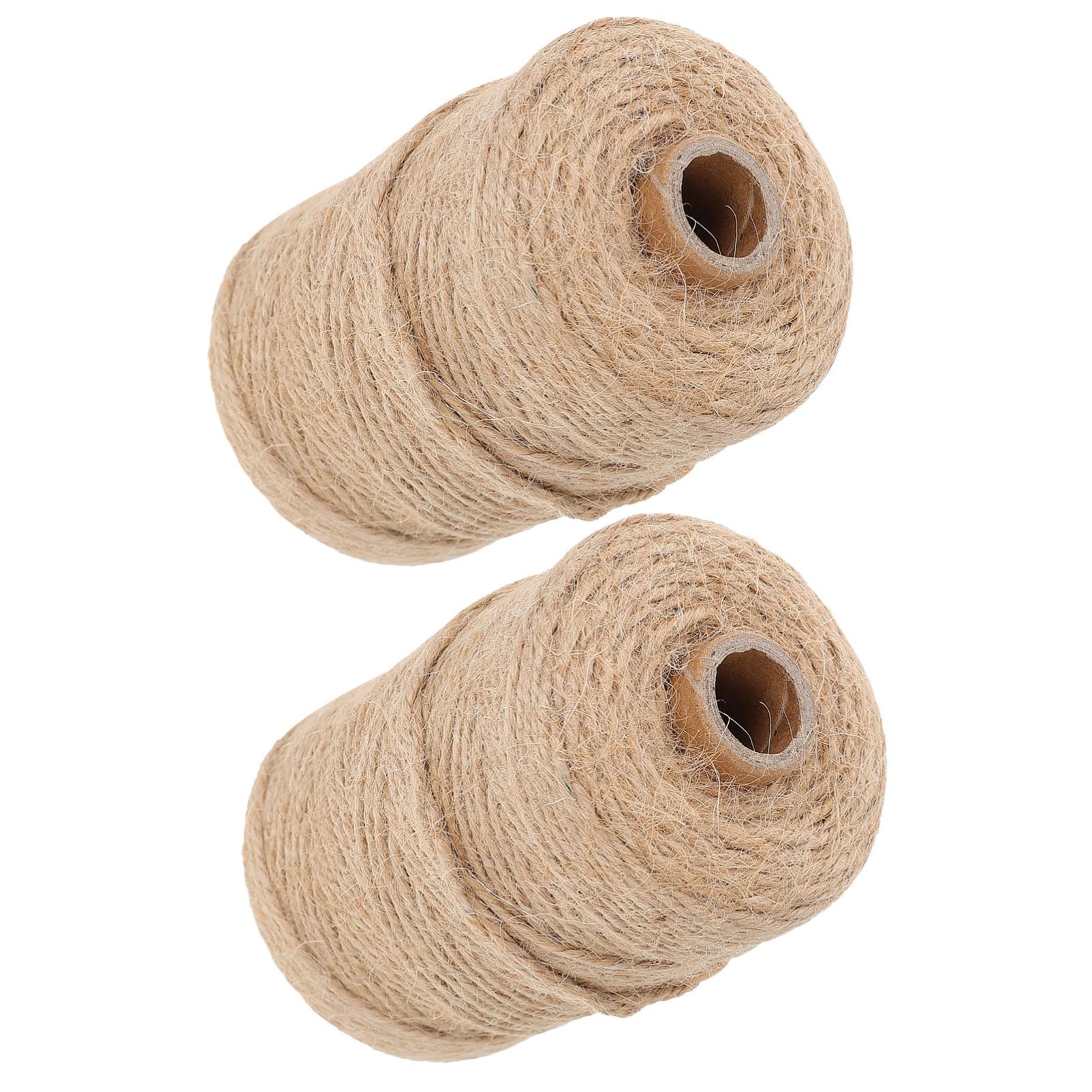 Ficelle de jute naturelle BESPORTBLE : 2 rouleaux de corde tressée pour jardinage et artisanat