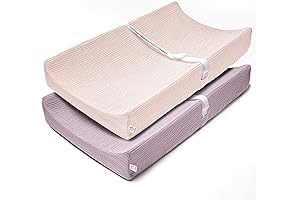 Premium Purple Changing Pad Cover (Pack of 2) - Ultra-Soft Cotton Muslin...