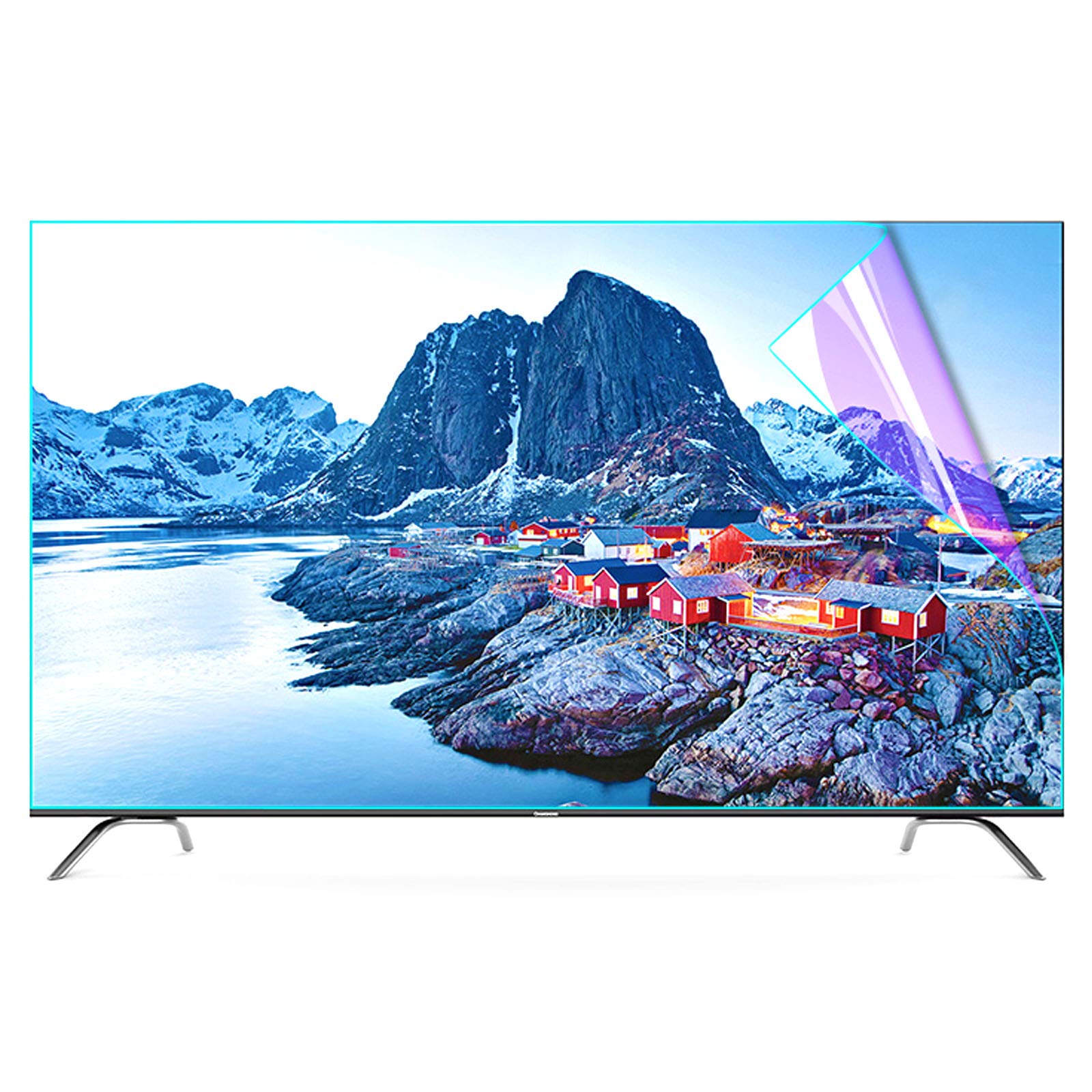 Anti-blue Screen Protective Film, Matte Eye Protection, TV Display Filter, Anti-glare Blocker, Anti-scratch Screen Panel, Non-bubble Bonding Design,55 in (1211 * 682mm)