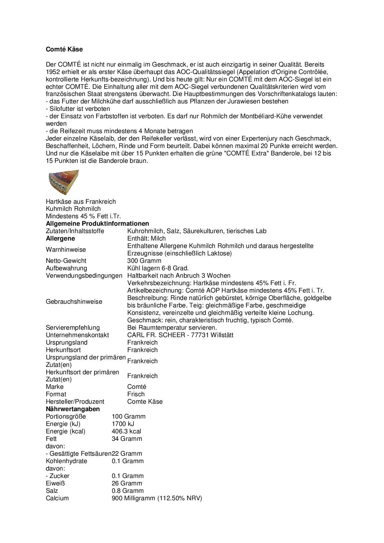 Französisches Käsesortiment 1,4 kg