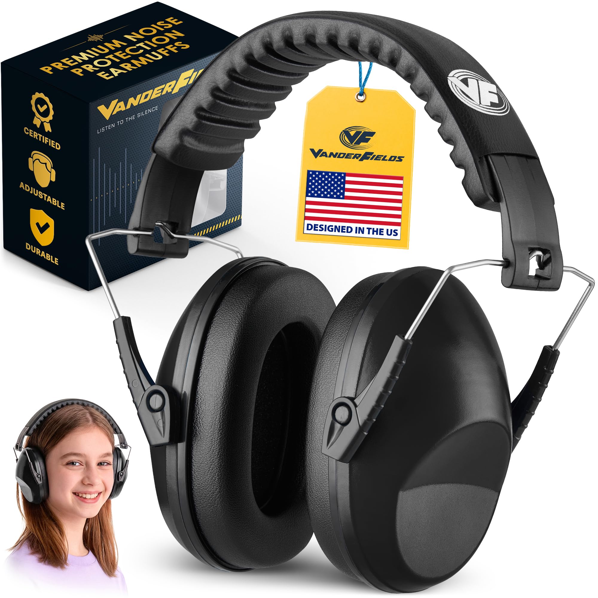 Kids Noise Canceling Headphones - 31 dB (2K Hz) - Ear Protection Earmuffs