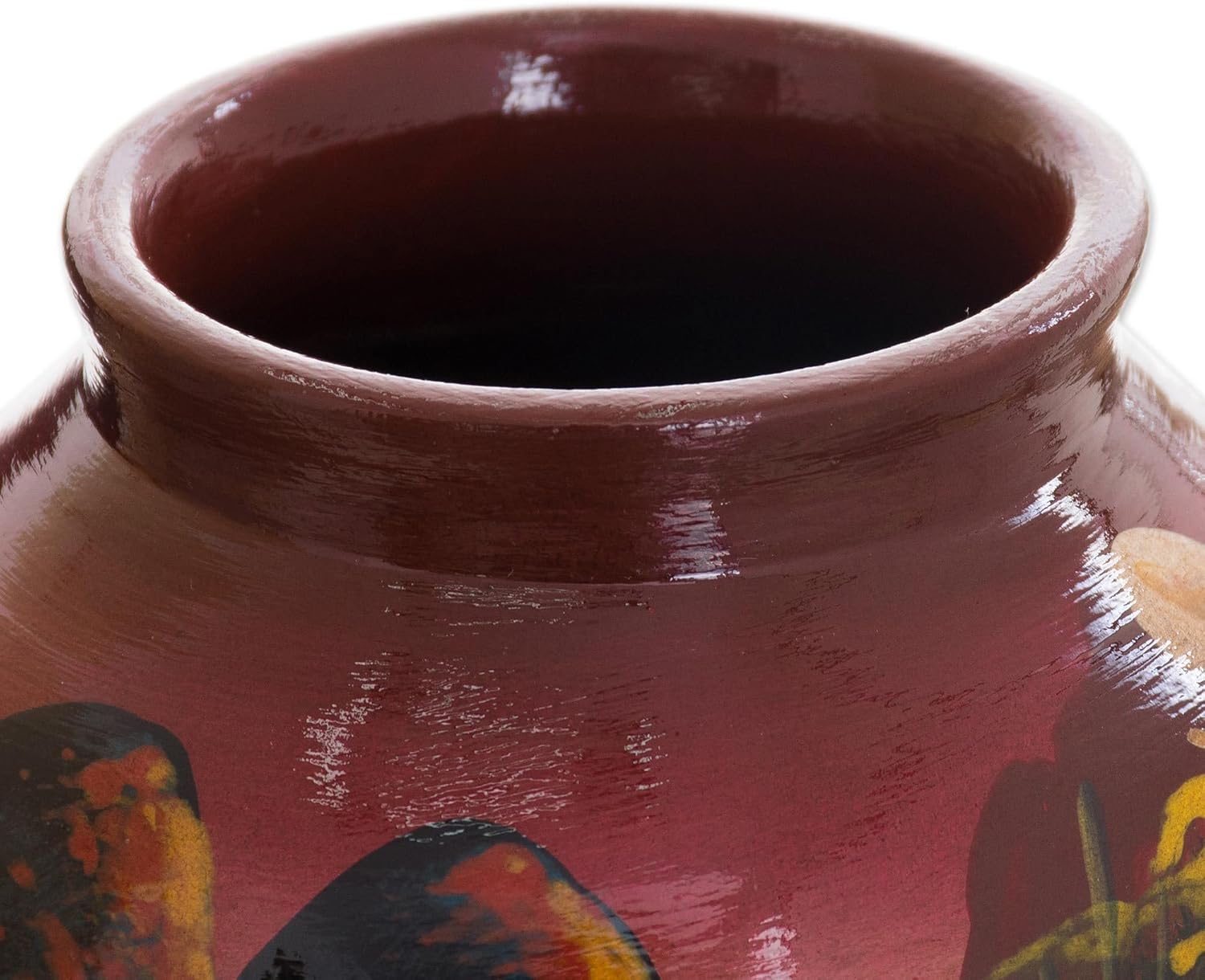 NOVICA The Cottage Ceramic Vase