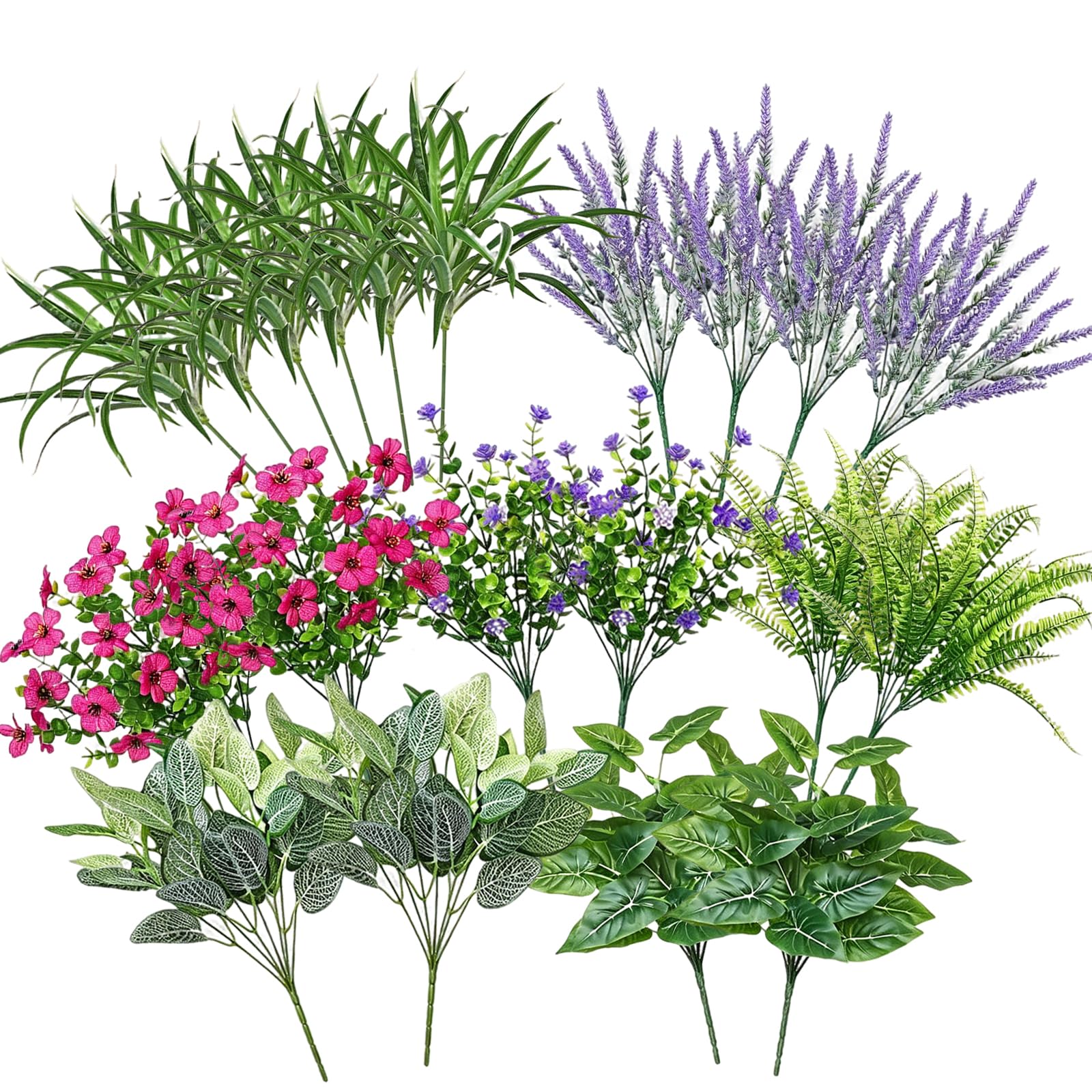 Plantes artificielles résistantes aux intempéries et plastique UV