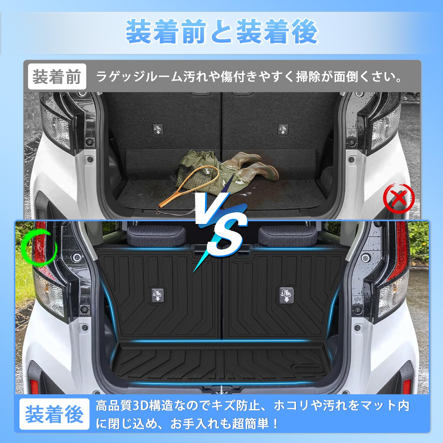 Amazon | CARVANTA 新型 ダイハツ ムーヴ LA850 LA860S 専用 フロア 