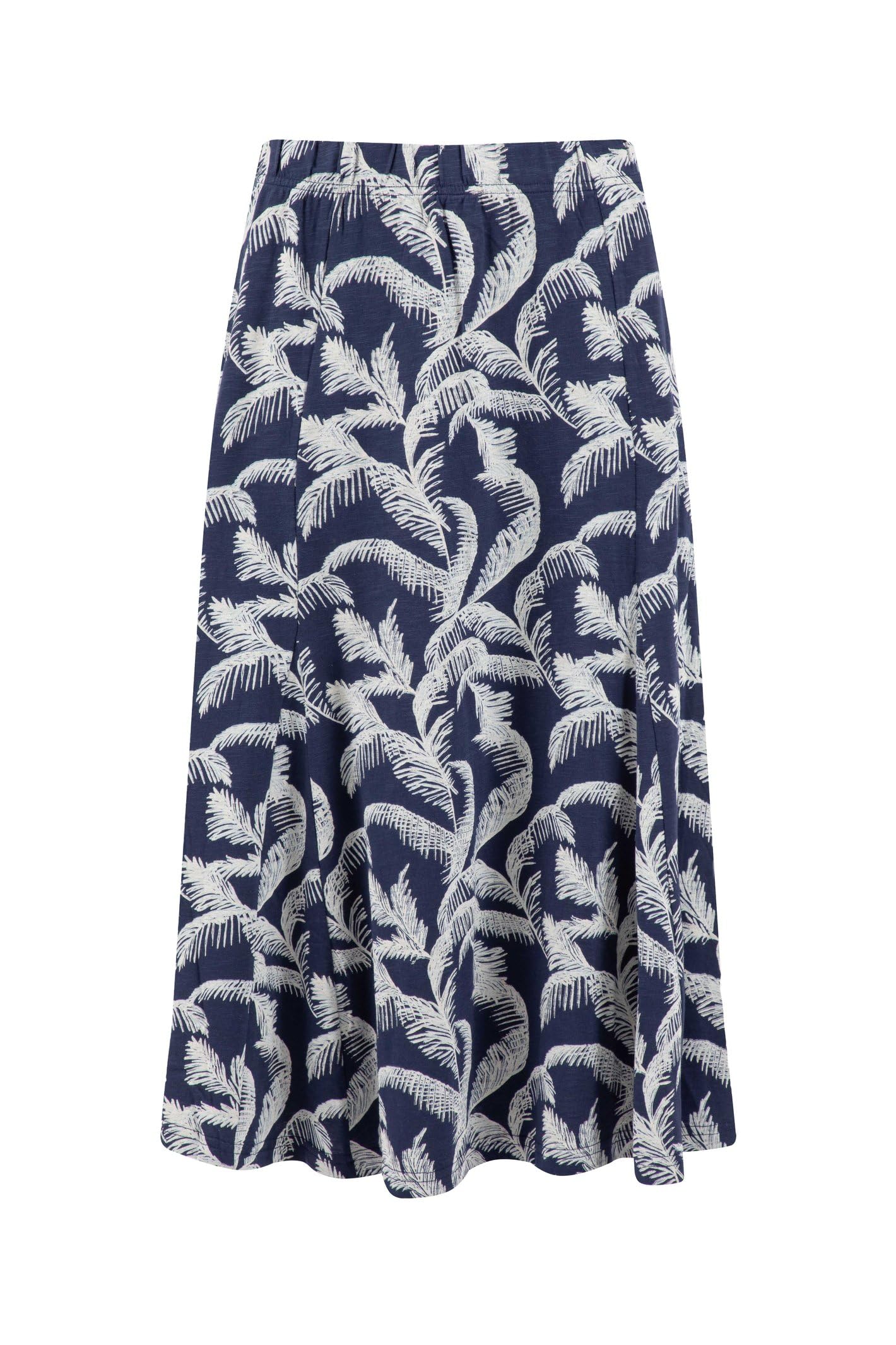 Weird Fish - Women's - Jersey Midi Skirt - 8 - Dark Blue