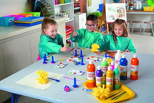 Miniatura 6 de Juego de pintura de témpera lavable (10 colores brillantes) actividades de manualidades y aprendizaje para niños (1)