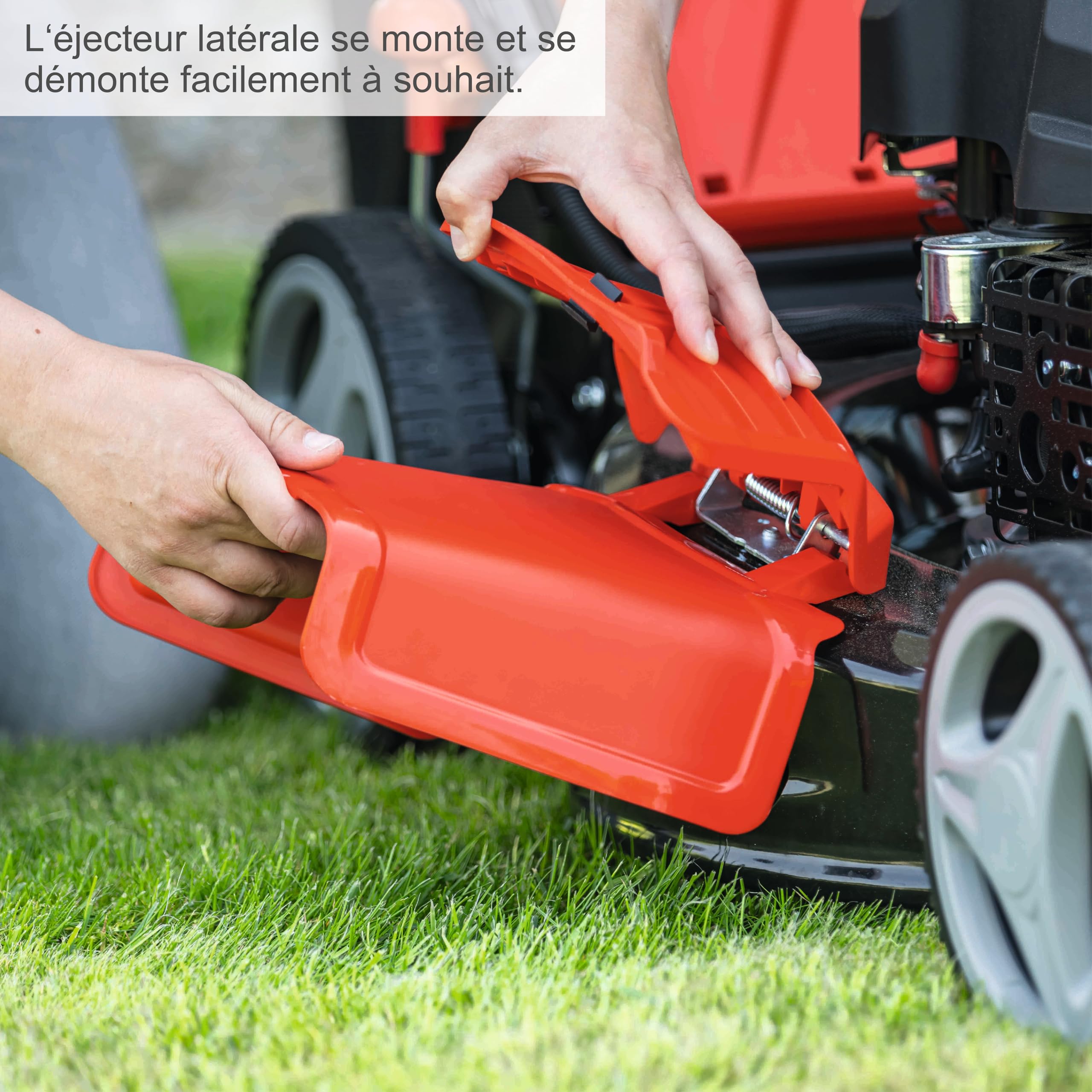 Scheppach Tondeuse à Gazon Hybride MS225-53E – Moteur 4 Temps 224 cm3 / 6 CV – 4400 W – Largeur de Coupe 53 cm – Démarrage électrique – Bac 65 L – Batterie 2Ah + Chargeur Inclus