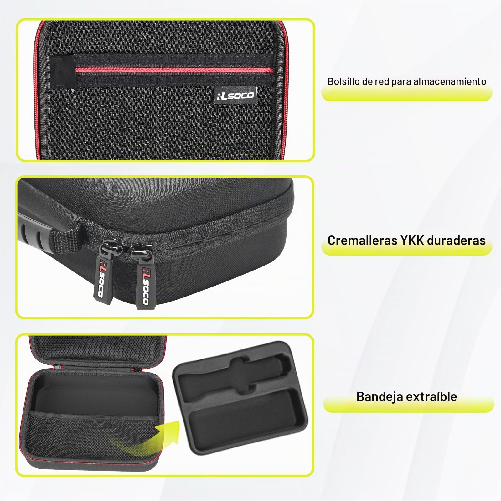 RLSOCO Funda para Philips OneBlade Pro 360 Face + Body QP6651/30,QP6551/30,QP6650/30 & para Philips QP6510/30,QP6651/61,QP6541/15,QP6520/30,QP6550/30,QP6520/20 Recortador de Barba