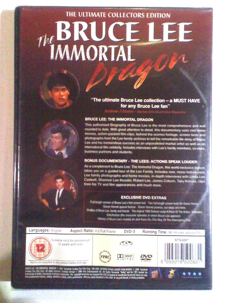 Bruce Lee - the Immortal Dragon [Import anglais]: Amazon.ca
