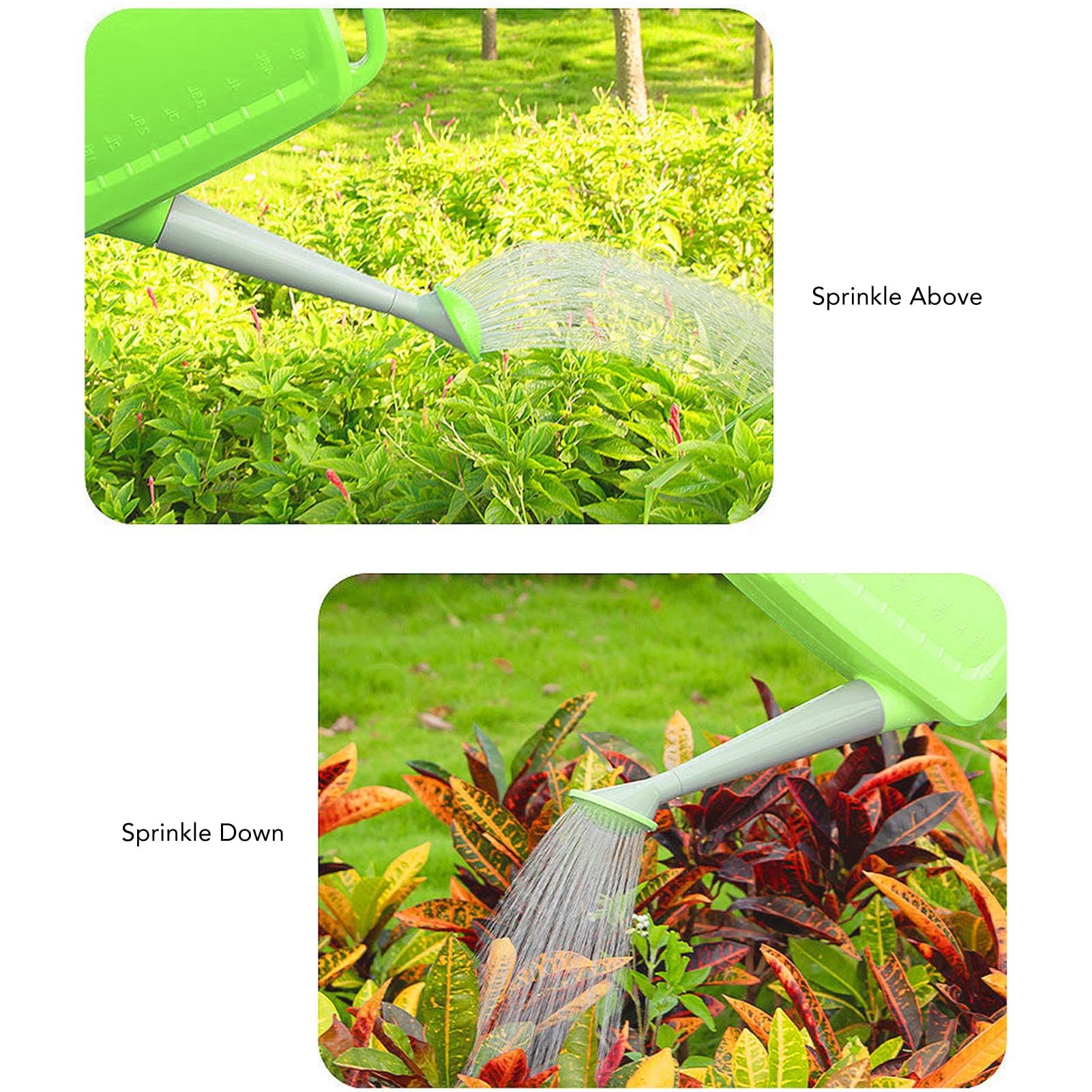 Regadera de Gran Capacidad, Ergonómico, Indicador de Nivel de Agua Moldeado Externamente, para Cualquier Planta, Hecha de Material PP, Adecuada para Granja Agrícola (5L)