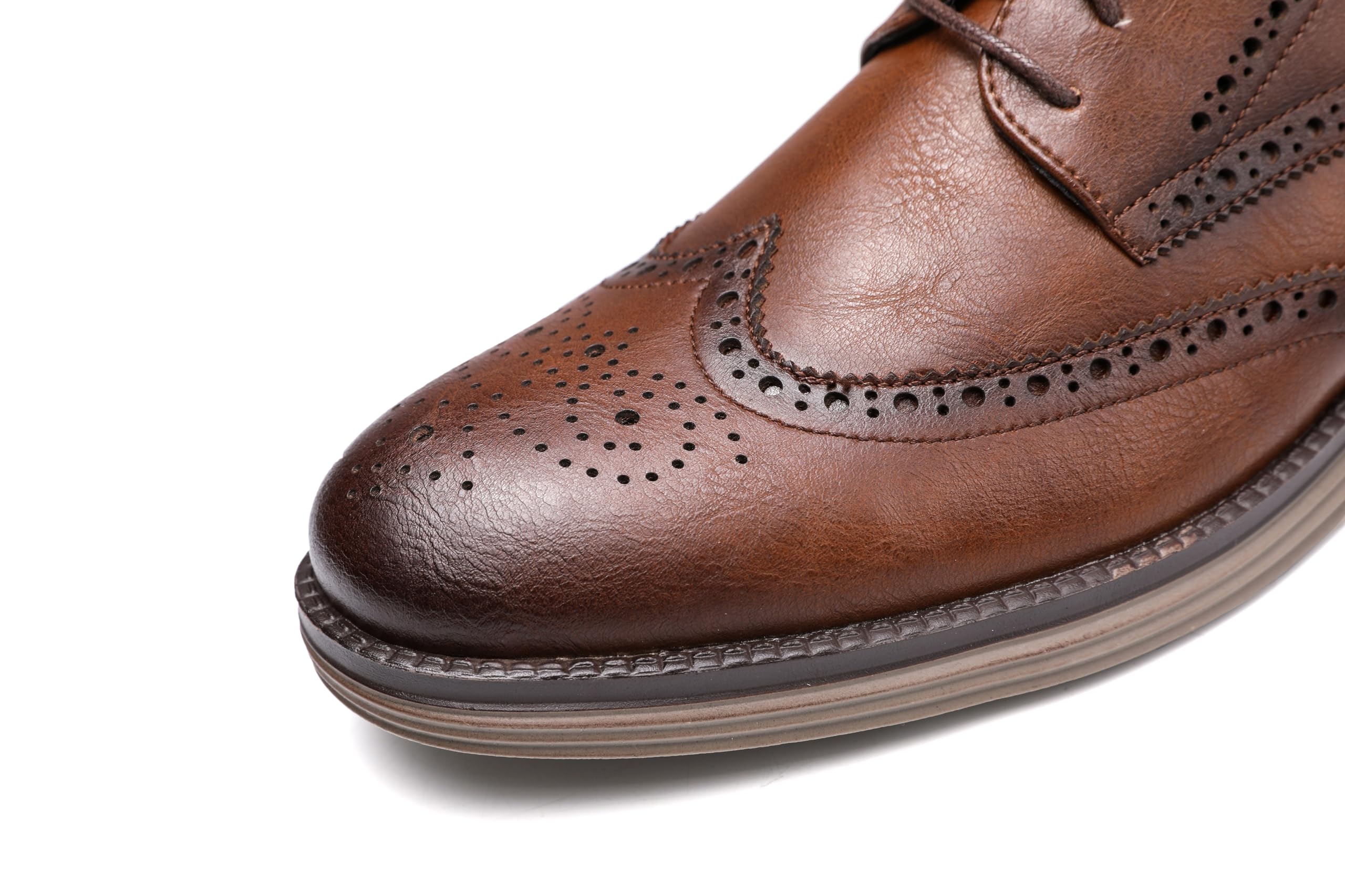 KNBR Scarpe formali da uomo stringate per lavoro, da viaggio, Oxford casual