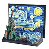 SAMYBLOCKS 2000+PCS Creative DIY Starry Night Micro mini Building Blocks,3D Painting Frame Wall Art Decoration Collection Construction,Best Gift for 14+ Boys Girls or Adults