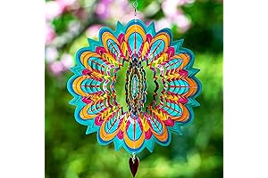 3D Stainless Steel Kaleidoscope Wind Spinner
