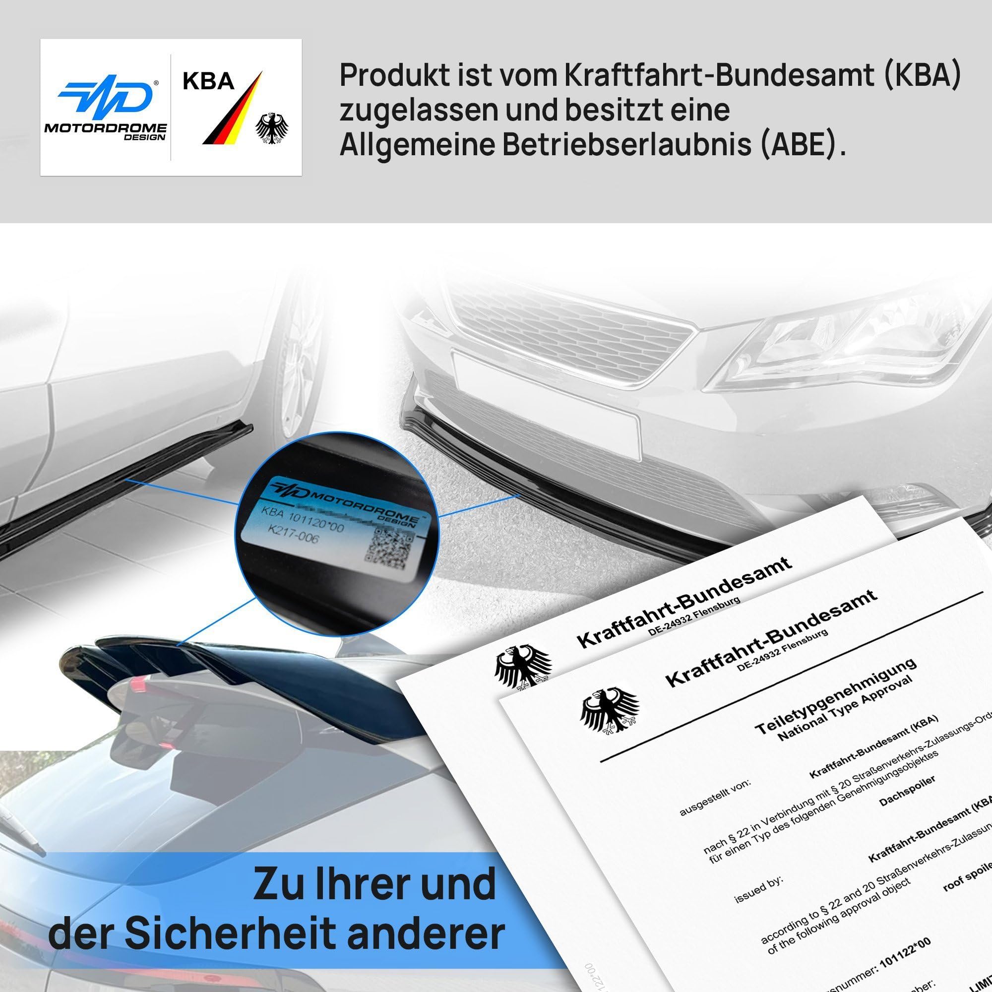 CHROMEMASTER | Dachspoiler Heckspoiler Kompatibel mit Ford Tourneo Custom 2012-2023; Auto Zubehör - Spoiler für Auto; Polyurethan; Zum Lackieren; Montagemethode: Klebstoff | Optisches Autotuning; ABE