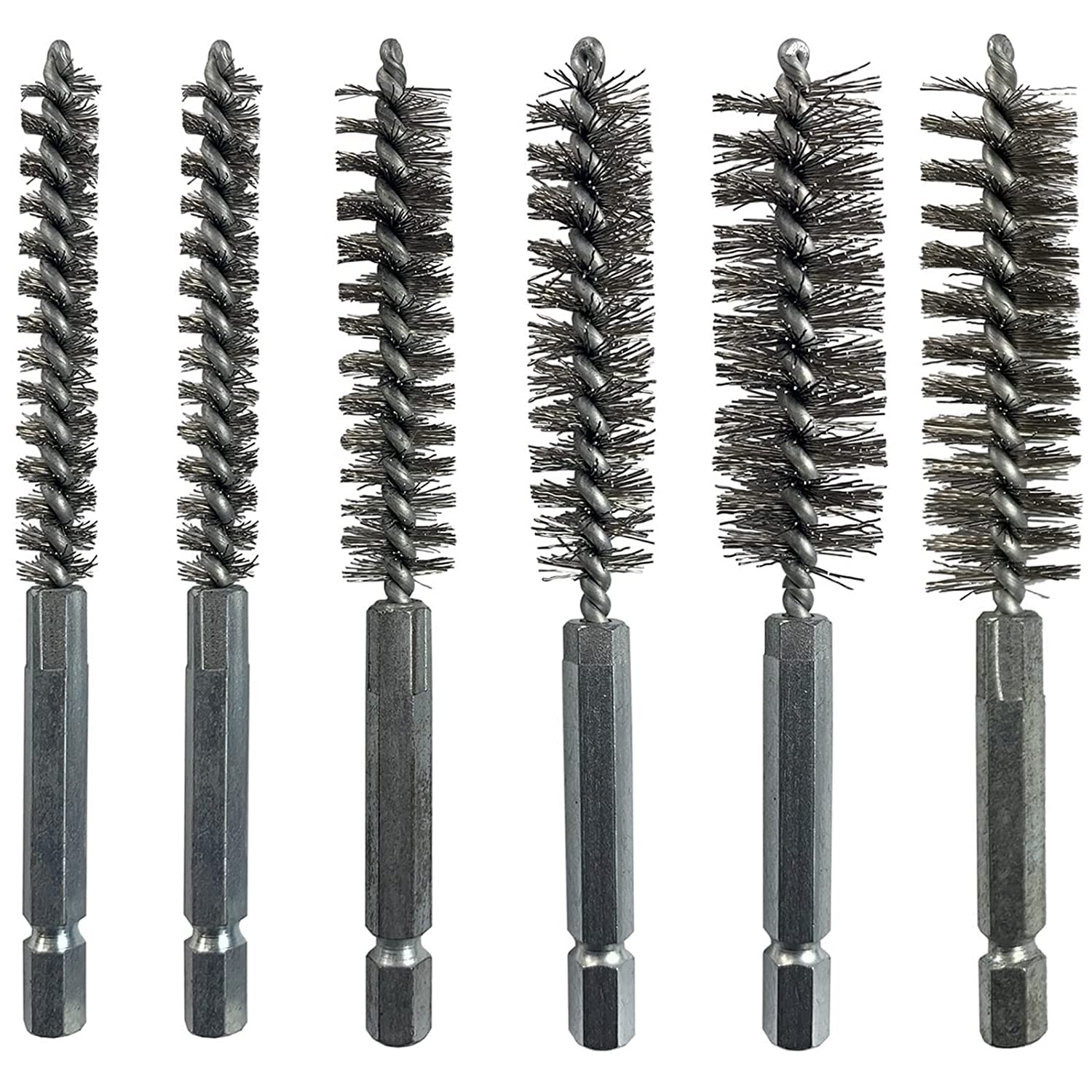 Lot De 6 Brosses De Nettoyage En Acier Inoxydable De Différentes