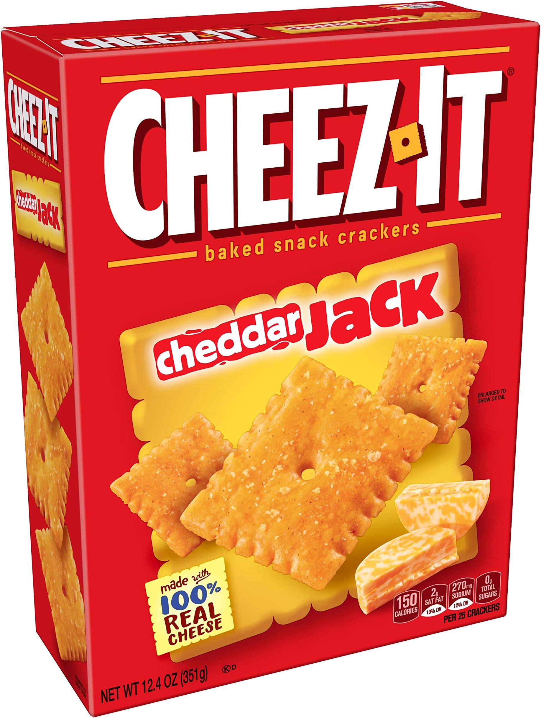Cheez-It Baked Snack Crackers - Cheddar Jack - 12.4 oz - 2 Pack