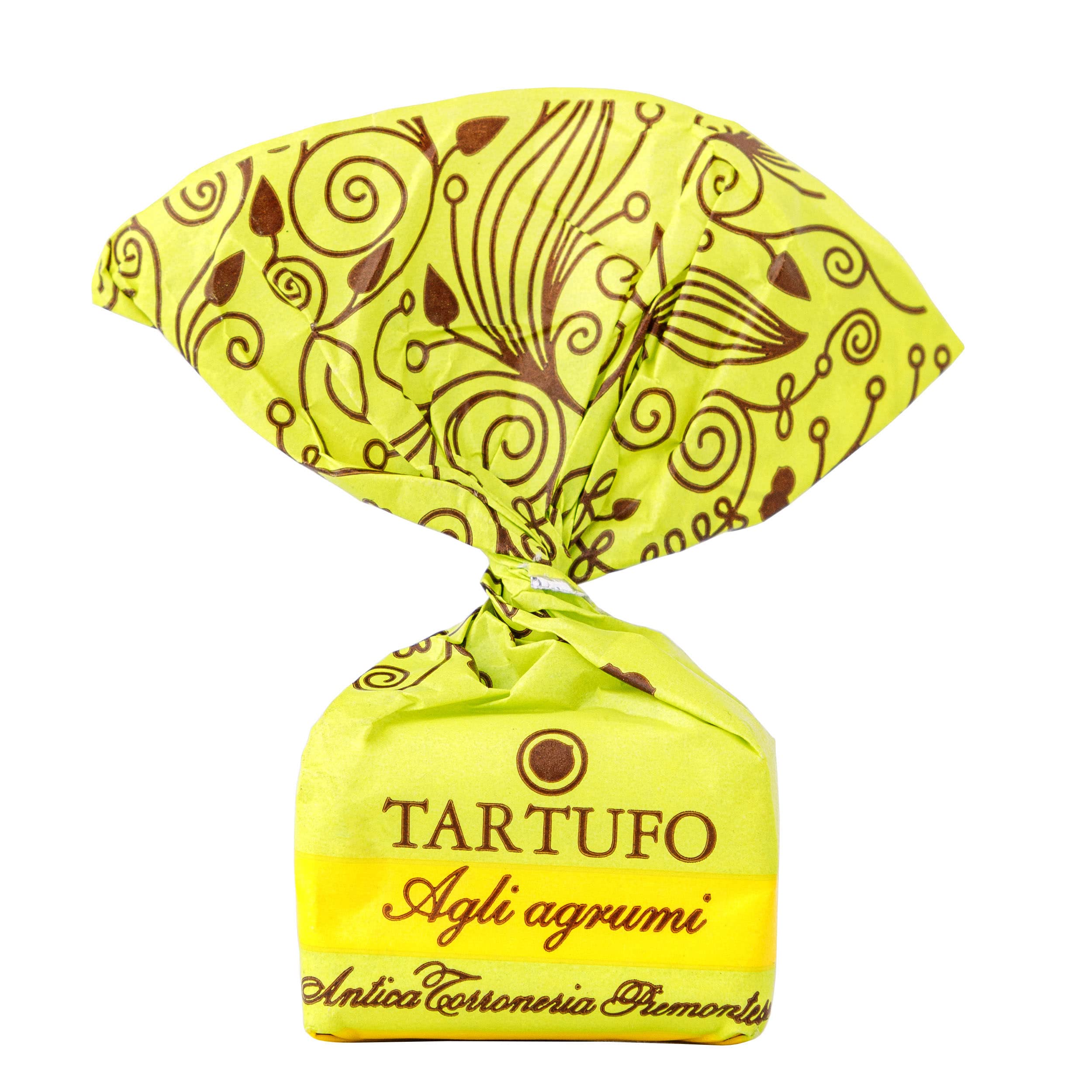 GUSTONE. Tartufi dolci Agli Agrumi mit Zitrone und Limette | Antica Torroneria Piemontese | Edle Trüffel-Praline aus Italien | Schokoladentrüffel mit Zitrusfrüchten | 1 kg Großpackung