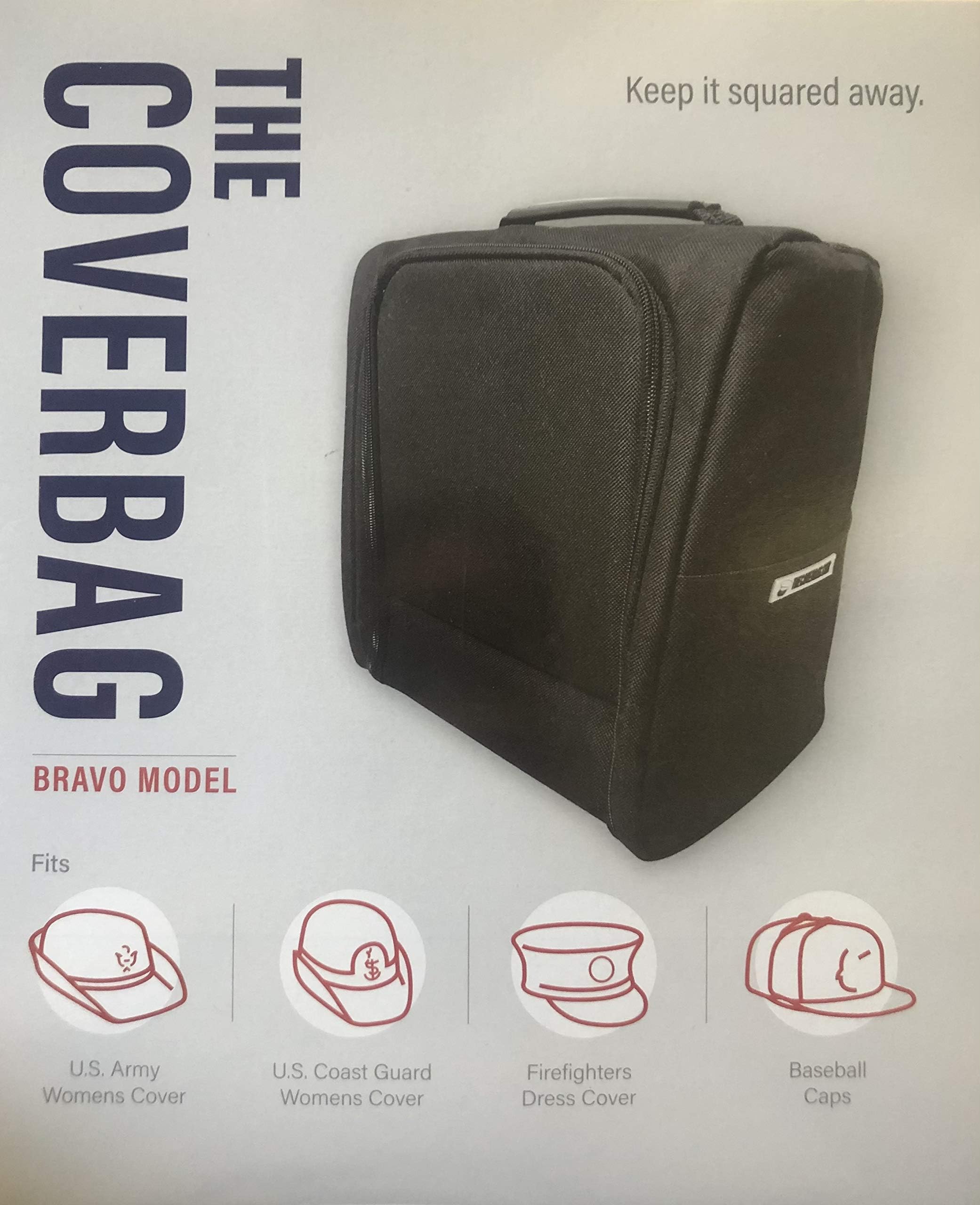 Coverbag The Bravo Model Coverbag -Fits All Sizes Fire Fighter, Police Honor Guard Caps as well as Army, Coast Guard Female Covers. Navy/Marine females need Regular Cover bag.