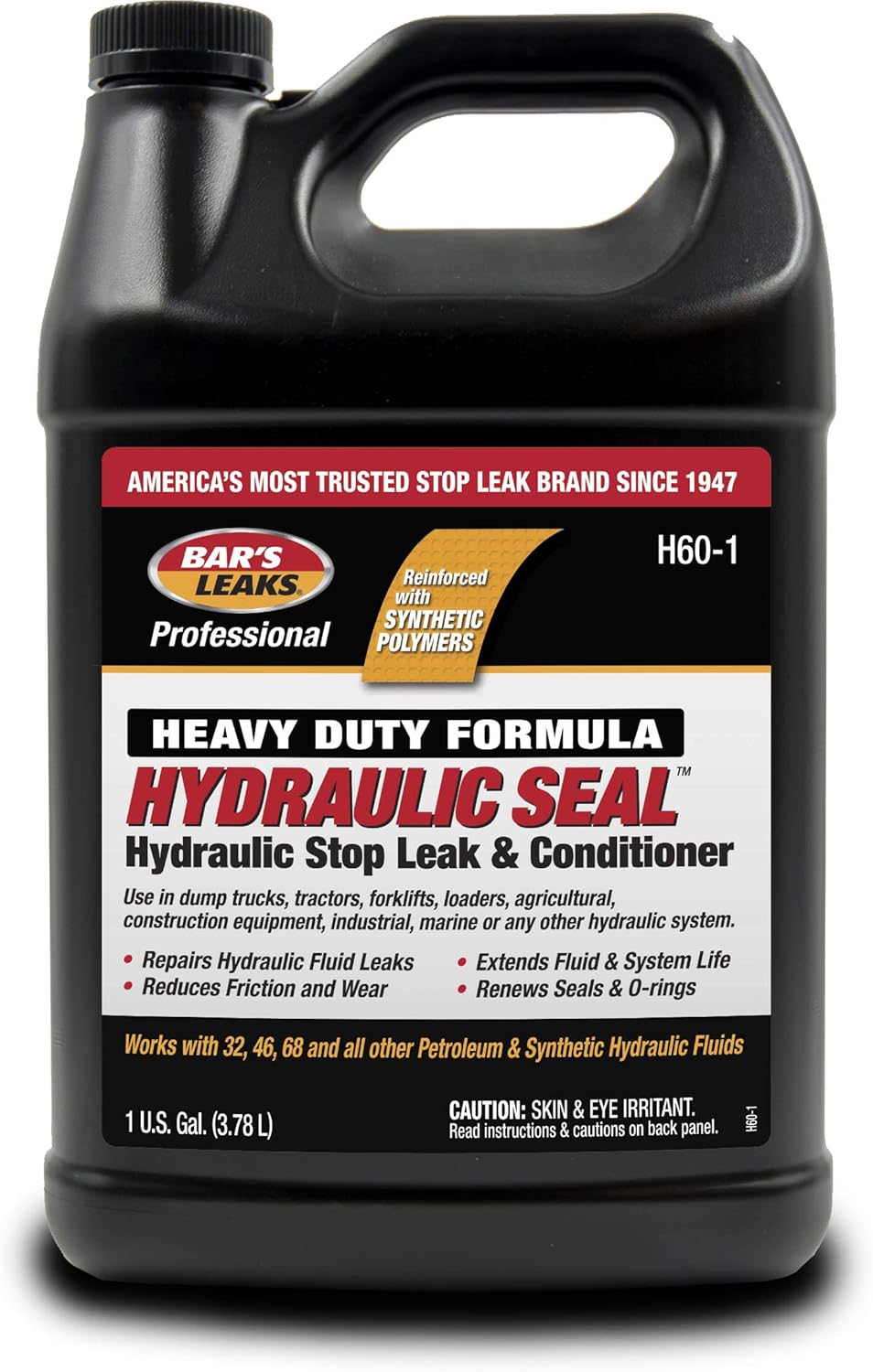 Bar's Leaks H60-1 Hydraulic Seal Stop Leak & Conditioner, 128. Fluid_Ounces