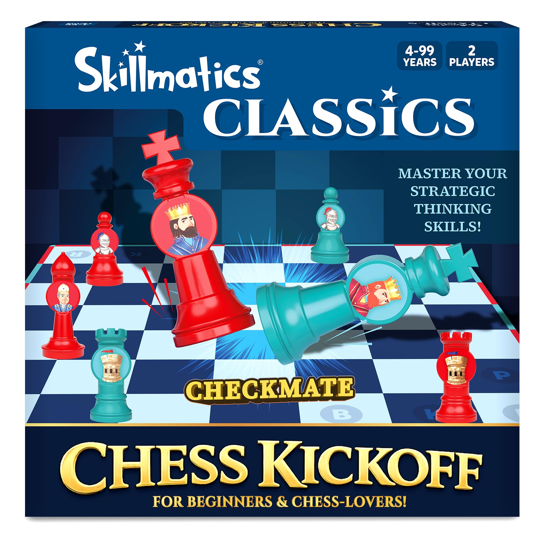 Skillmatics Chess Kickoff – Beginner Chess Game for Kids, Strategy Board Game, Learn Chess the Easy Way, 8 Pieces, Brain Development, Fun Gift for Boys & Girls Ages 4, 5, 6, 7 & Up, 2 Players-picture-13