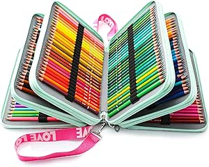 comprar material de dibujo y arte - material escolar - KALOUR Juego de 256 lápices de colores para colorear para adultos, lápices de núcleo suave para dibujar, mezclar sombreado, regalo para adultos, artistas principiantes