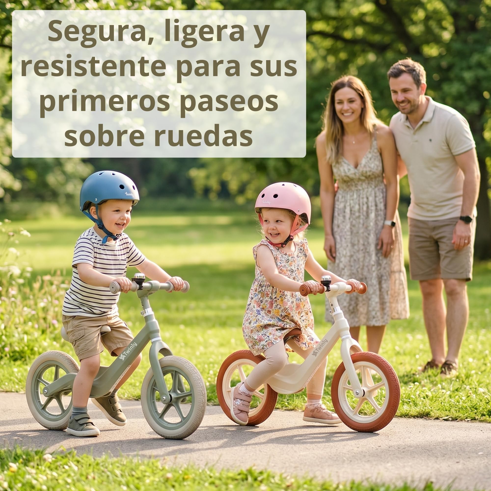 Twinly Bicicleta Sin Pedales Breeze, Desde 2 Años, hasta 30 kg
