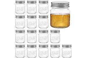 Lawei 2oz Mini Mason Jars With Lids - 2oz Mason Jars Shot Glasses for Drinks/Favors/Desserts