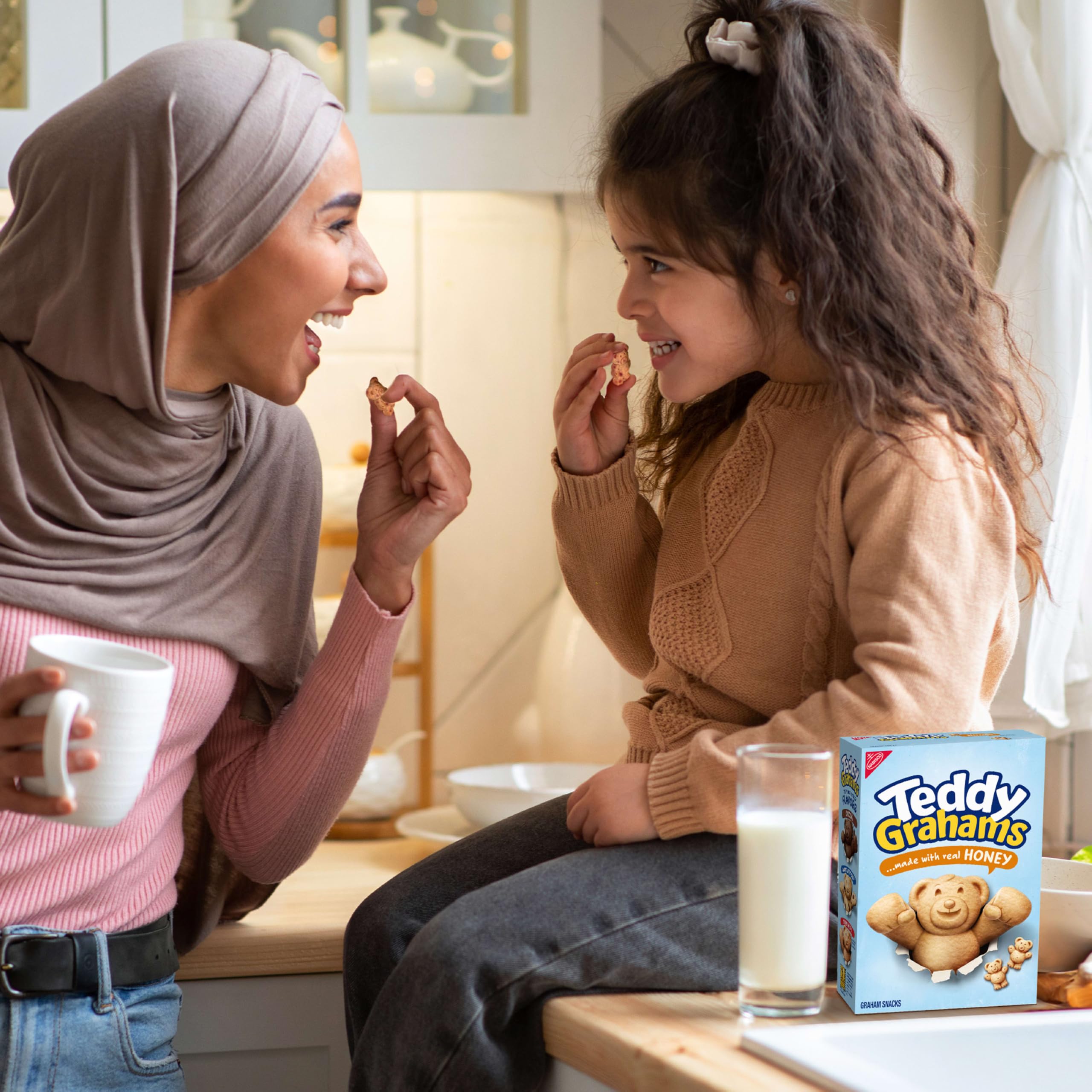 Teddy Grahams Crackers, (Honey, 10-Ounce Boxes, 6-Pack) | Gute Kalziumquelle, 8 g Vollkorn pro 30 g Portion, kein Maissirup mit hohem Fruktosegehalt, künstlicher Geschmack oder Farben