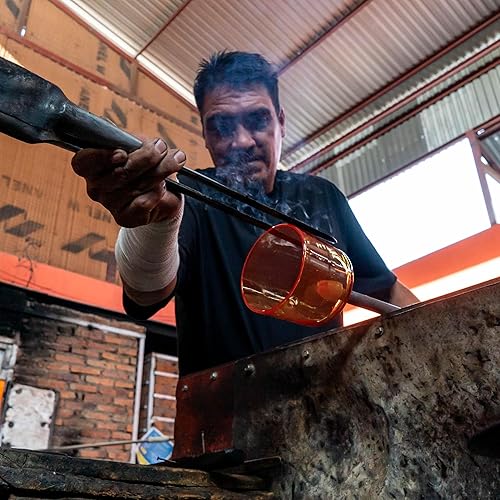 Miniatura 8 de Bluecorn Beeswax Vela de repuesto de 3 mechas para vidrio soplado de 22 onzas, cera de abeja cruda 100% pura y mecha de algodón de combustión limpia