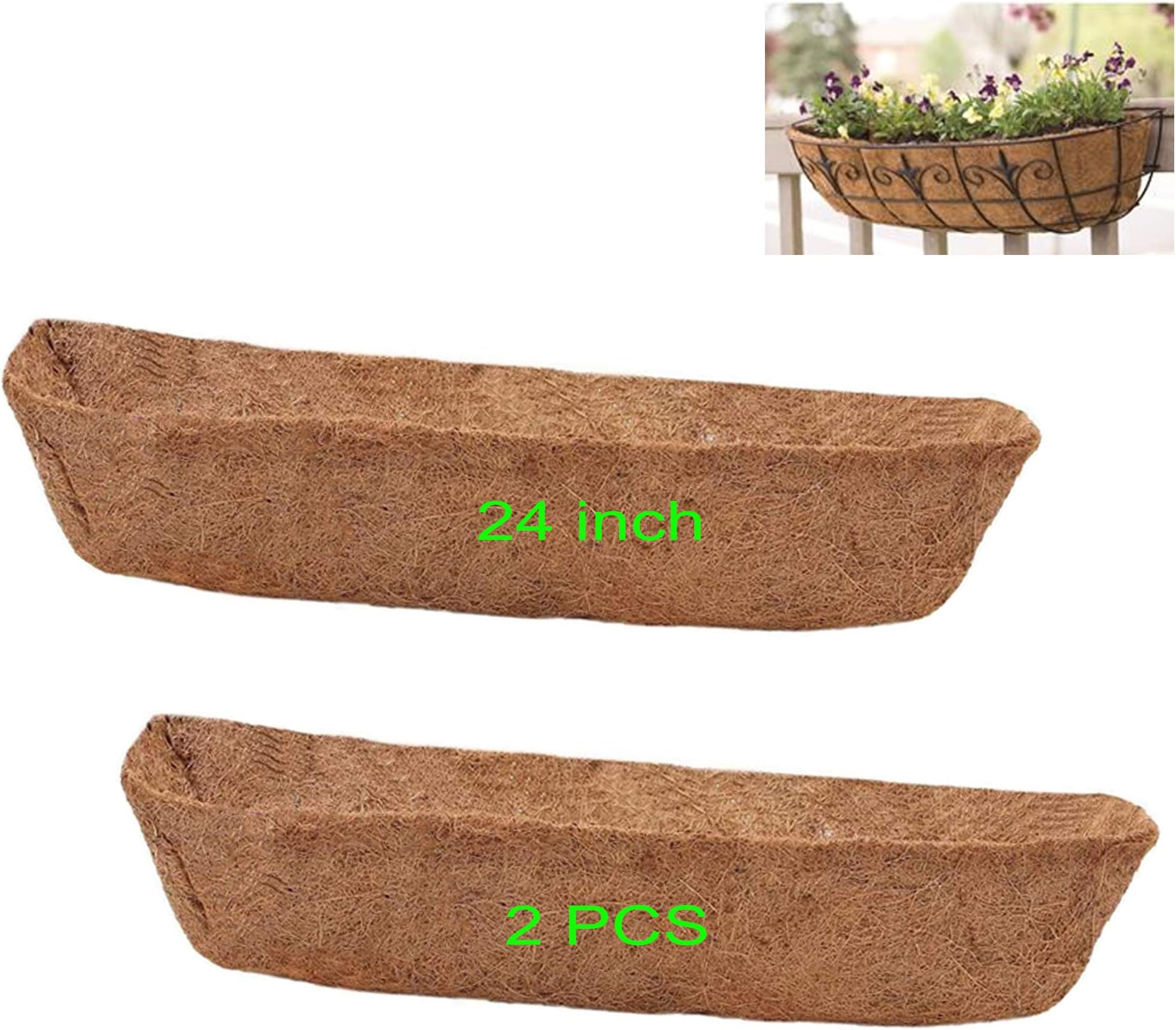 nongcunren Trough Coco Liner for Replacement Plant Basket