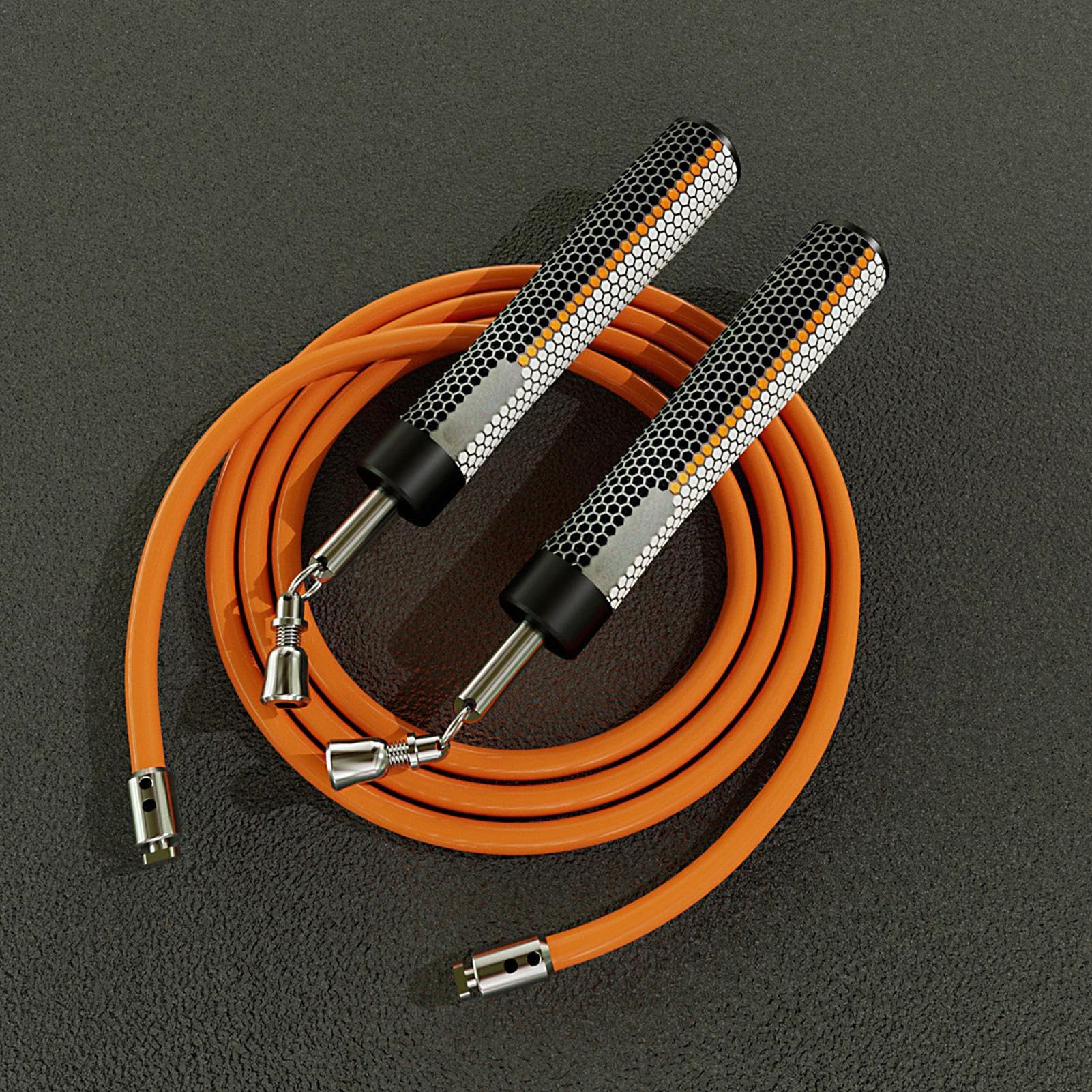 Cuerda de saltar – Cuerda de saltar | Cuerda de saltar | Cable de salto ponderado portátil | Cómodo mango – Equipo de entrenamiento con contador | Cable de fitness ajustable de velocidad rápida para