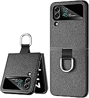 Vista 9 de AICase para Samsung Galaxy Z Flip 7 Funda Transparente con Anillo, [Anti-Amarilleo] Funda Ultradelgada de Ajuste Estrecho de PC Duro Transparente