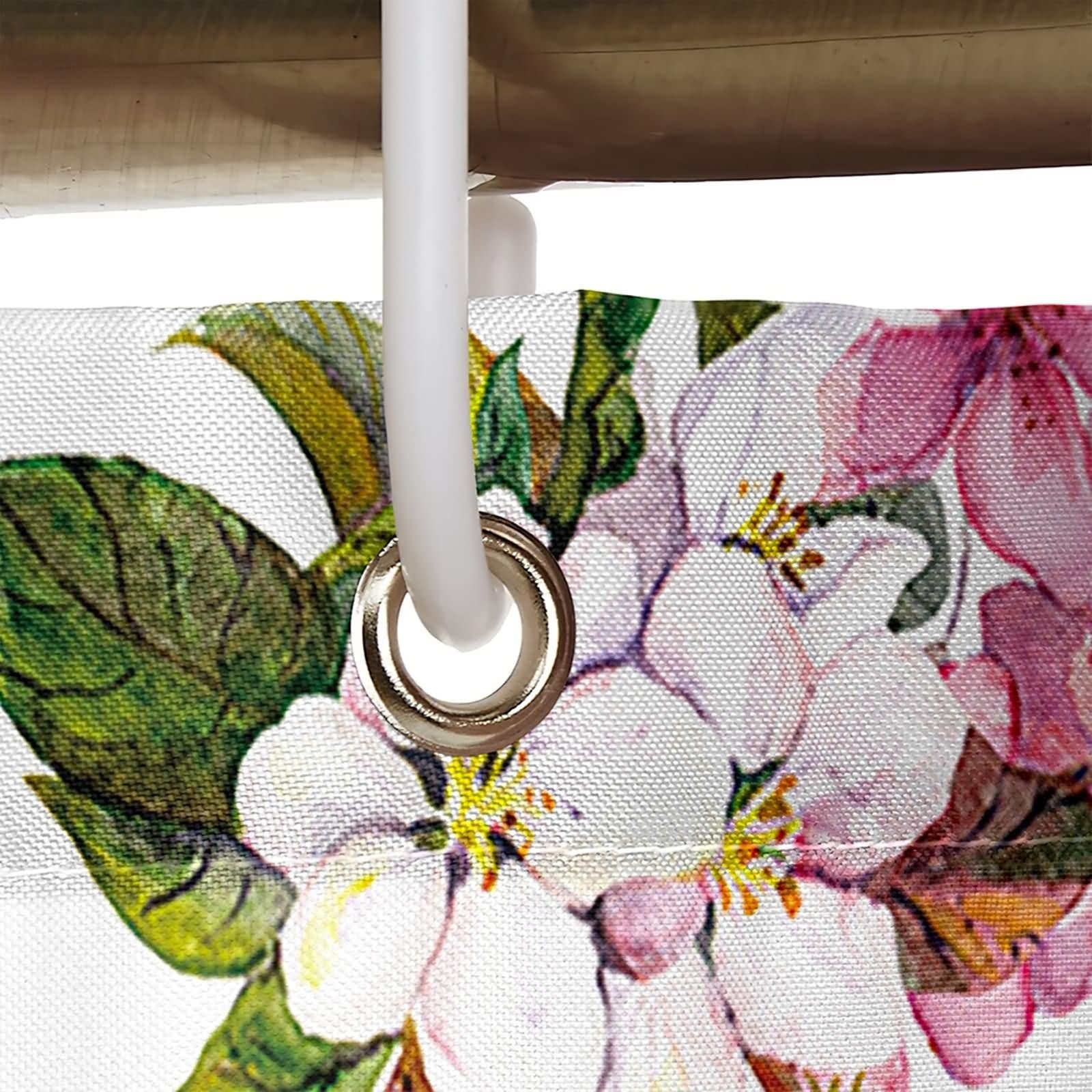 Duschvorhang Schimmelresistent 180 X 200, Textil Duschvorhang Mehrfarbig Rosentassen und Teekannenmuster Schöner Duschvorhang