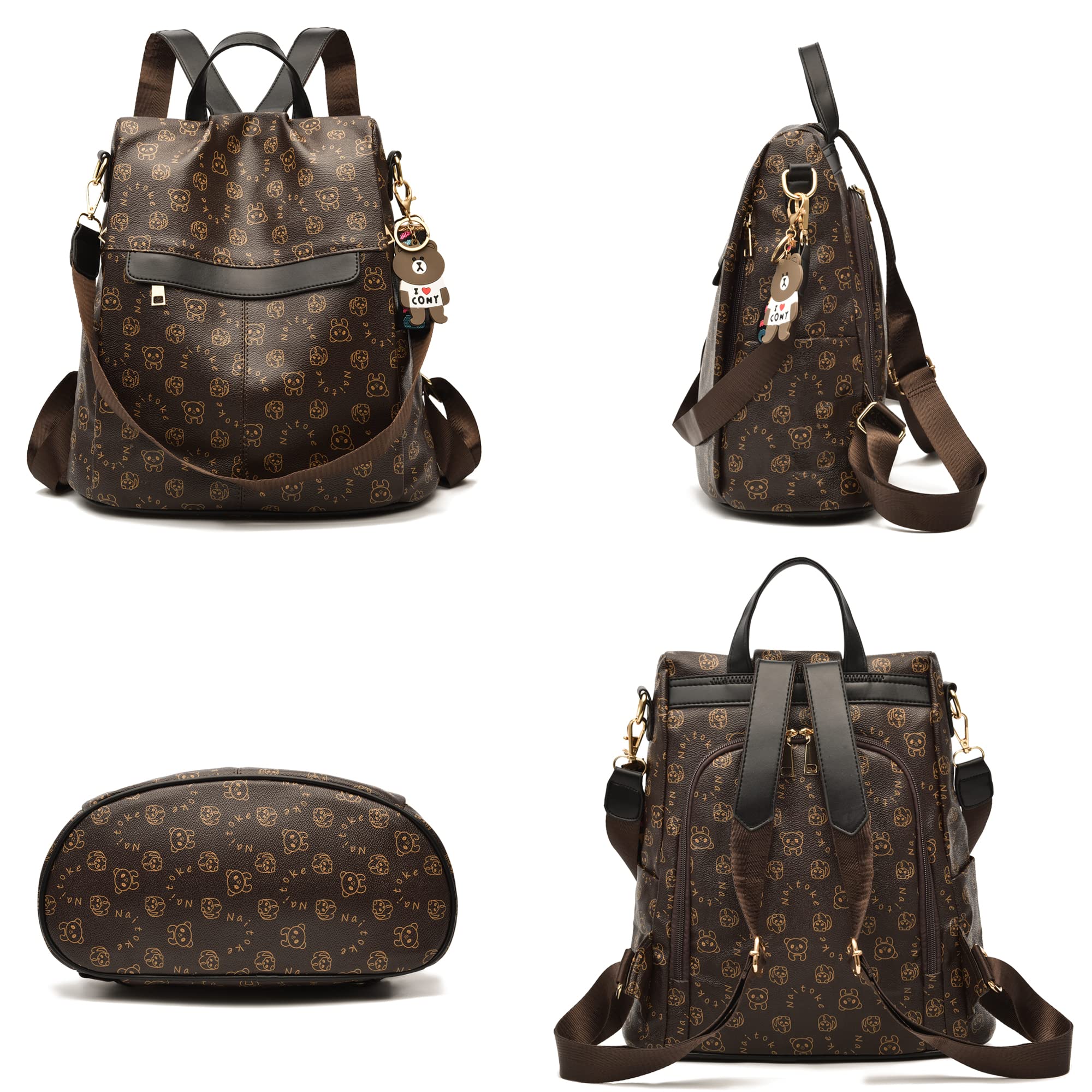 shepretty Zaino Donna Borsa Tracolla Zainetto impermeabile.