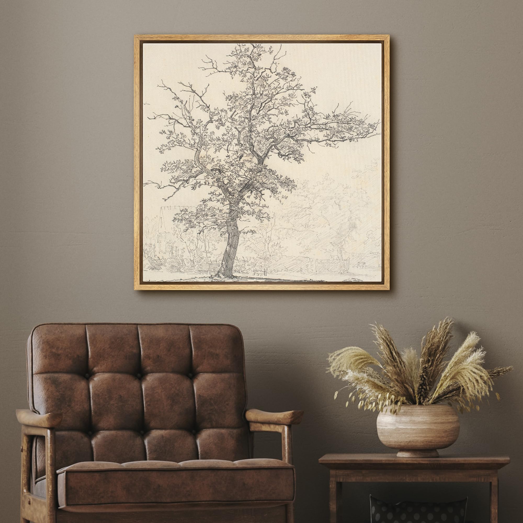 Amazon.com: SIGNFORD Framed Canvas Print Wall Art Vintage Antique