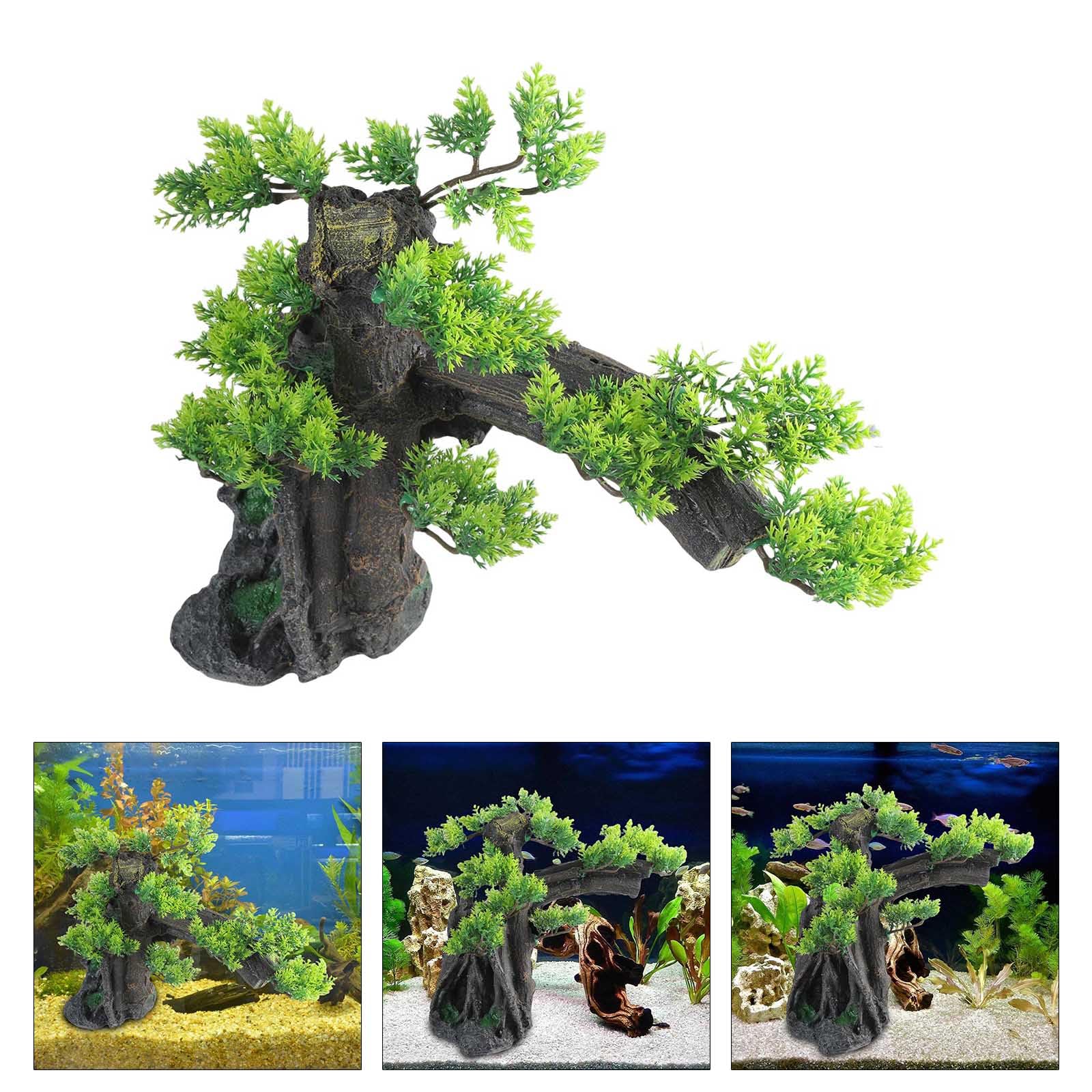 Fishtank Gamberetti Allevamento Tronco Casa Sull ' Albero Ornamento per acquari Terrari Paesaggistica Rifugio Ornamenti per acquari Acquari Pesci Grandi