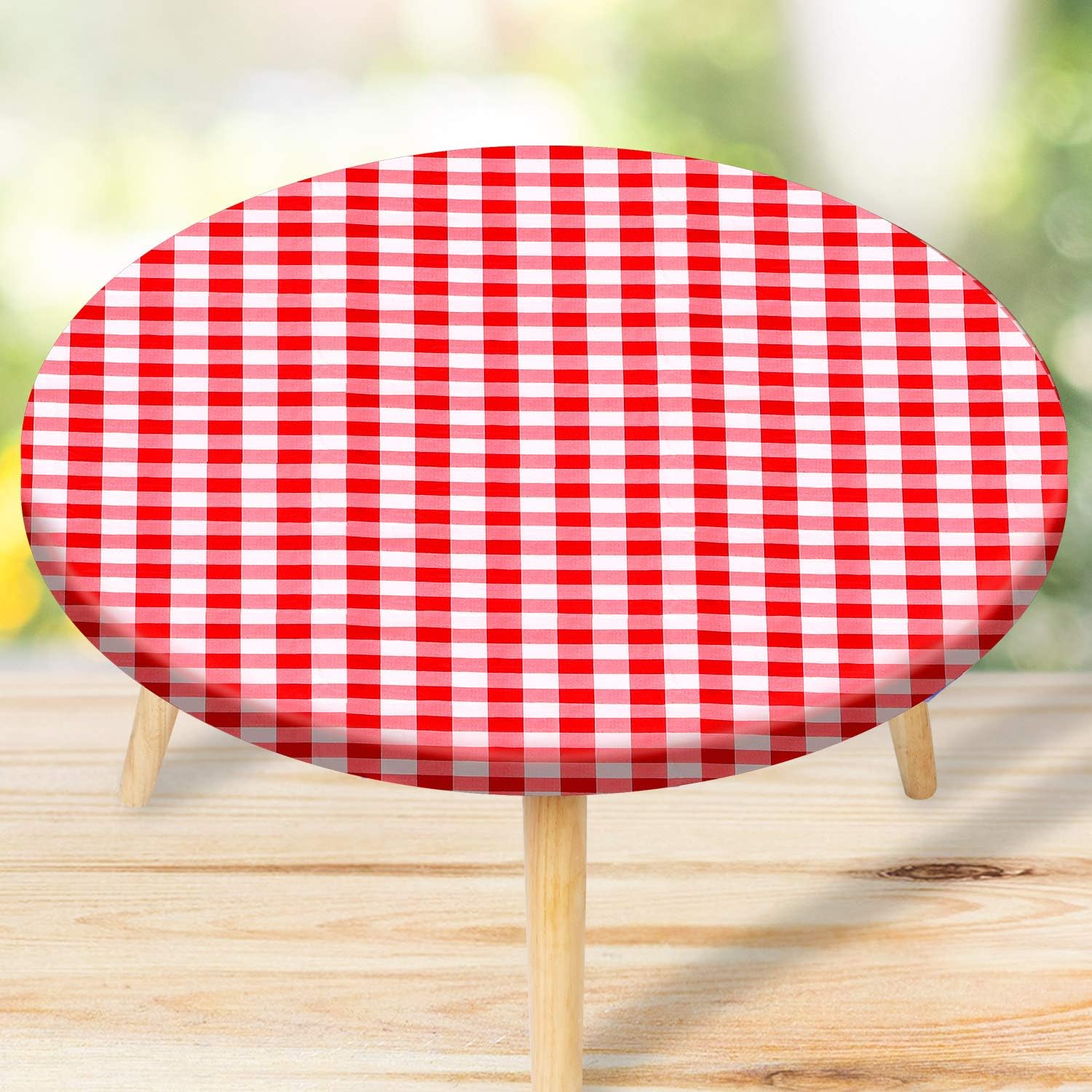 Buy 2 get 3 2 Pieces Vinyl Fitted Tablecloth Cover Checkered Flannel Table Cover Waterproof Round Table Protector Elastic Flannel Backed Tablecloth for Indoor Outdoor Use Review Product 2 Pieces Vinyl Fitted Tablecloth Cover Checkered Flannel Table Cover Waterproof Round Table Protector Elastic Flannel Backed Tablecloth for Indoor Outdoor Use