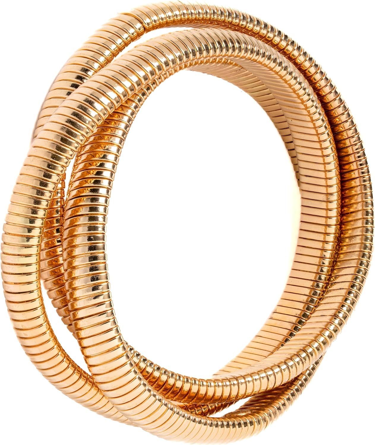 Chic Style 18K Gold Plated Twisted Bangle for matching most