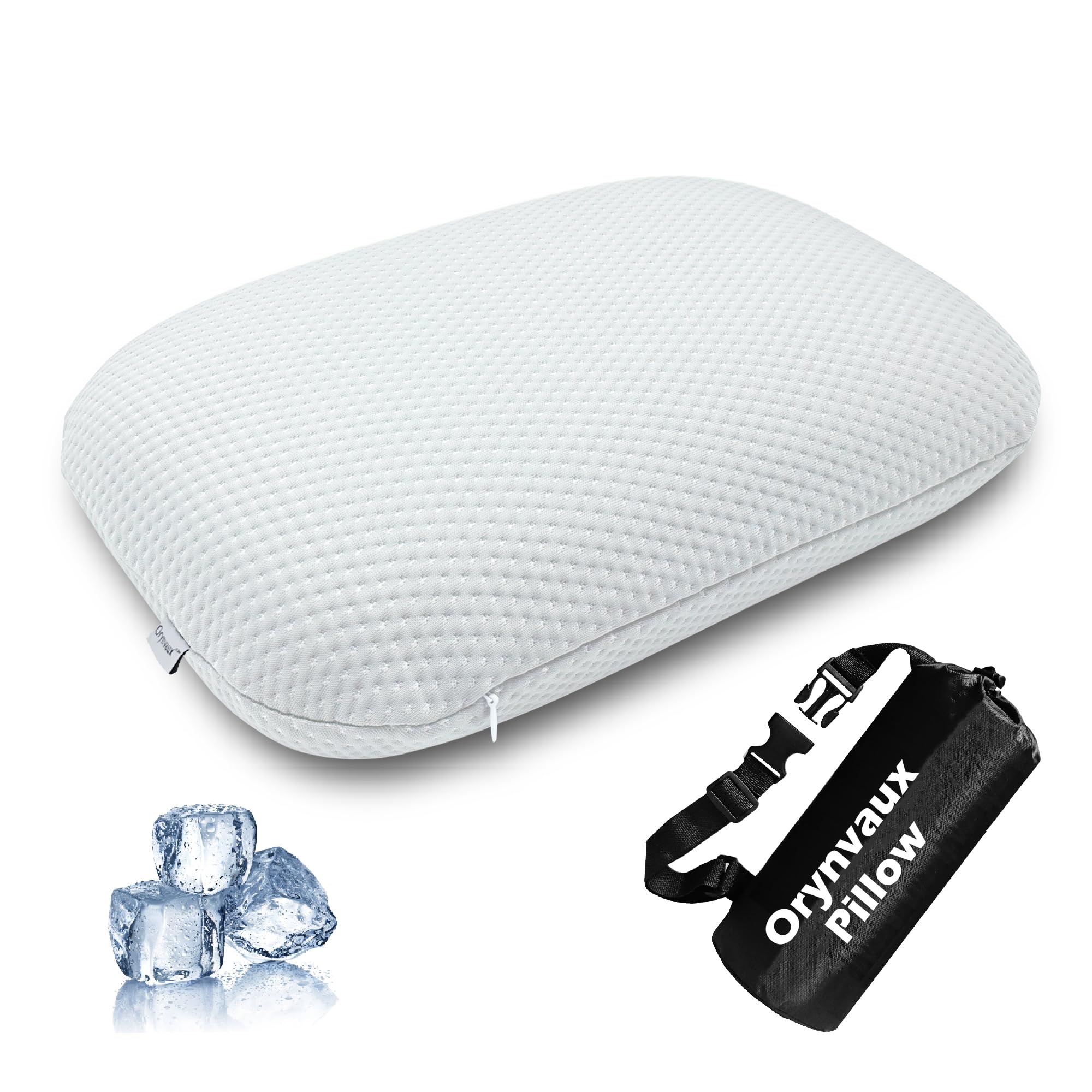 Small Travel Pillow, Portable Foldable Memory Foam Camping Pillow