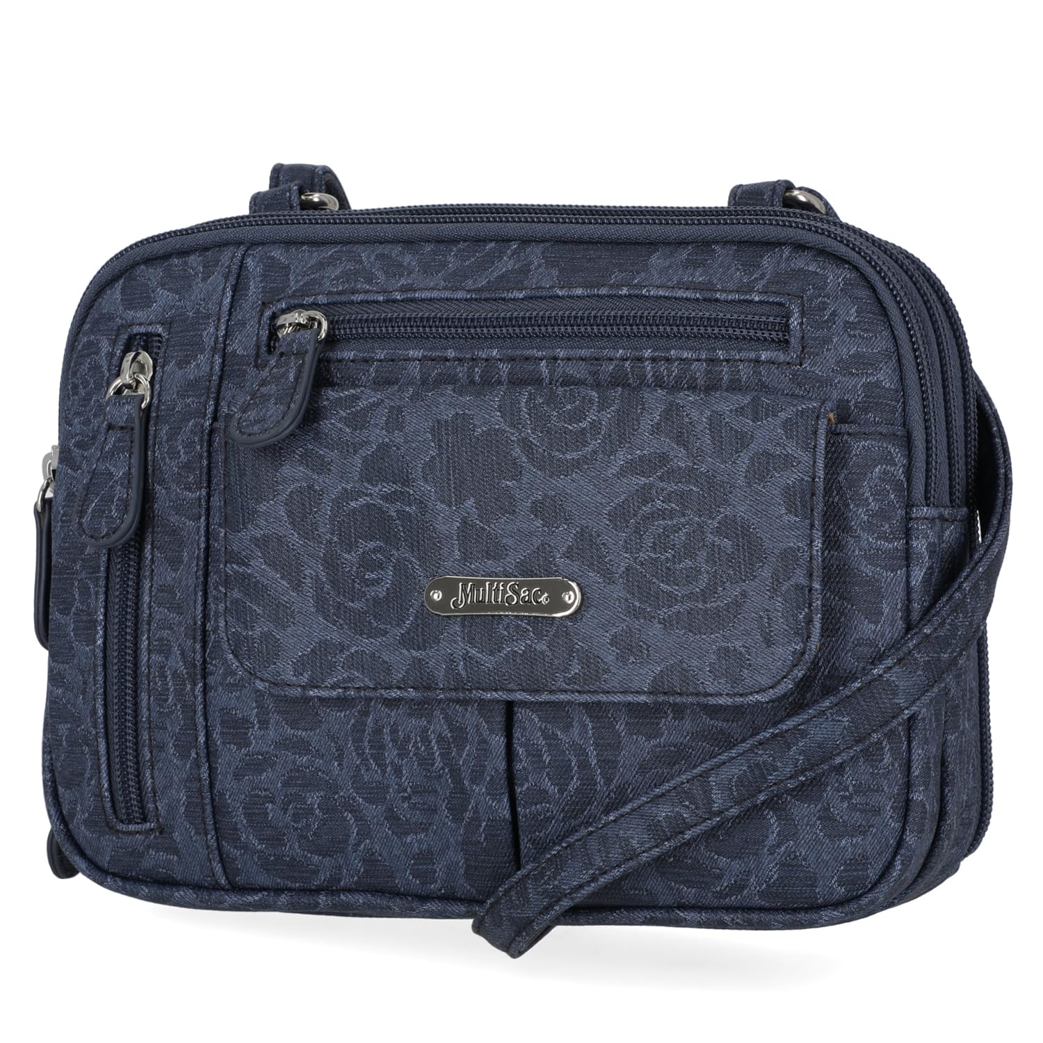 MultiSac - Zippy Triple Compartment Crossbody Bag, Borsa a tracolla Donna