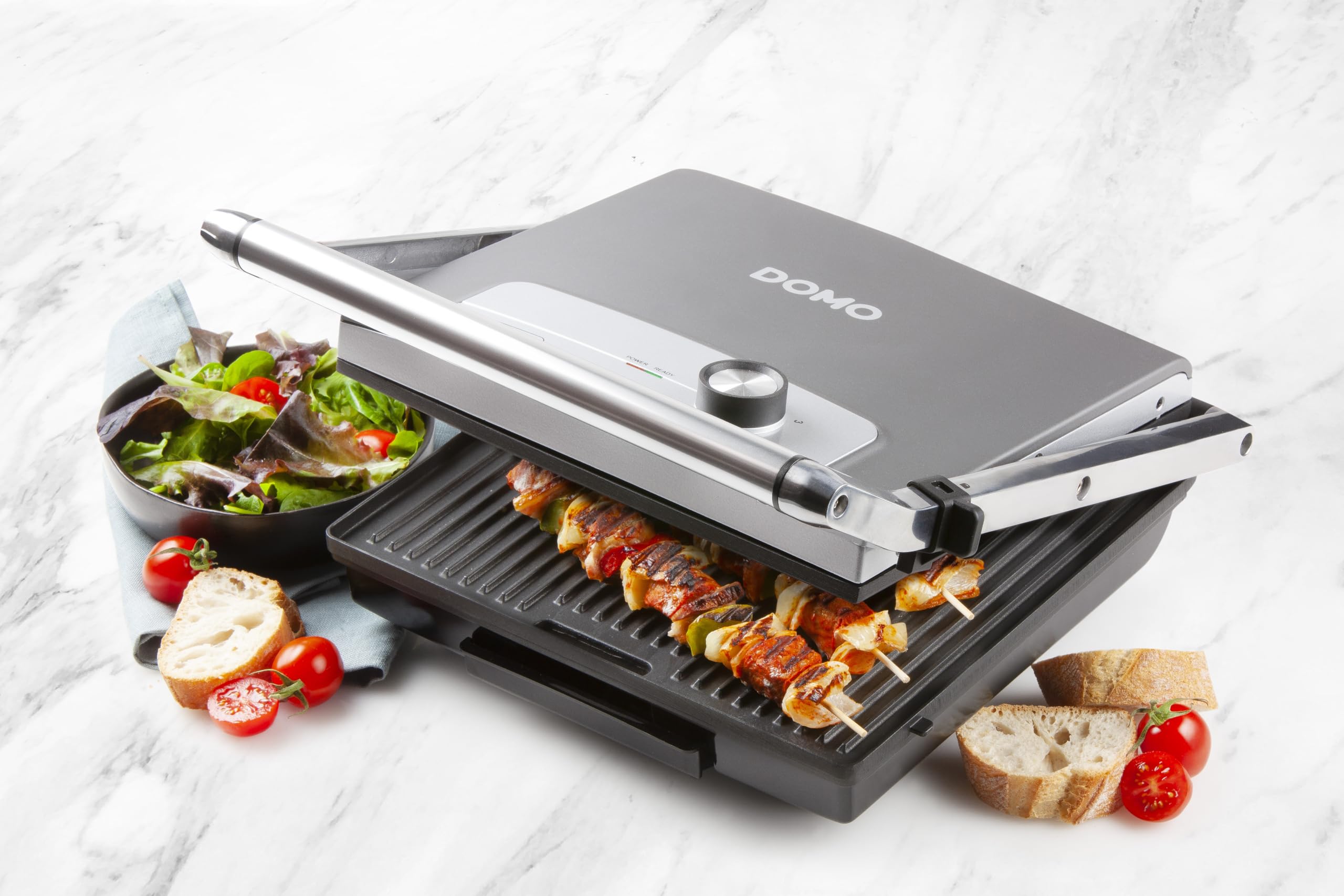 DOMO DO9225G - Griglia multifunzione a contatto – Panini Grill 2000 W