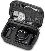ProCase Hard Shell Camera Case for Canon G7X Mark III/II, Sony Cybershot, Ricoh GR III, Kodak Pixpro - Protective Travel Storage for Compact Vlogging Cameras (Black)