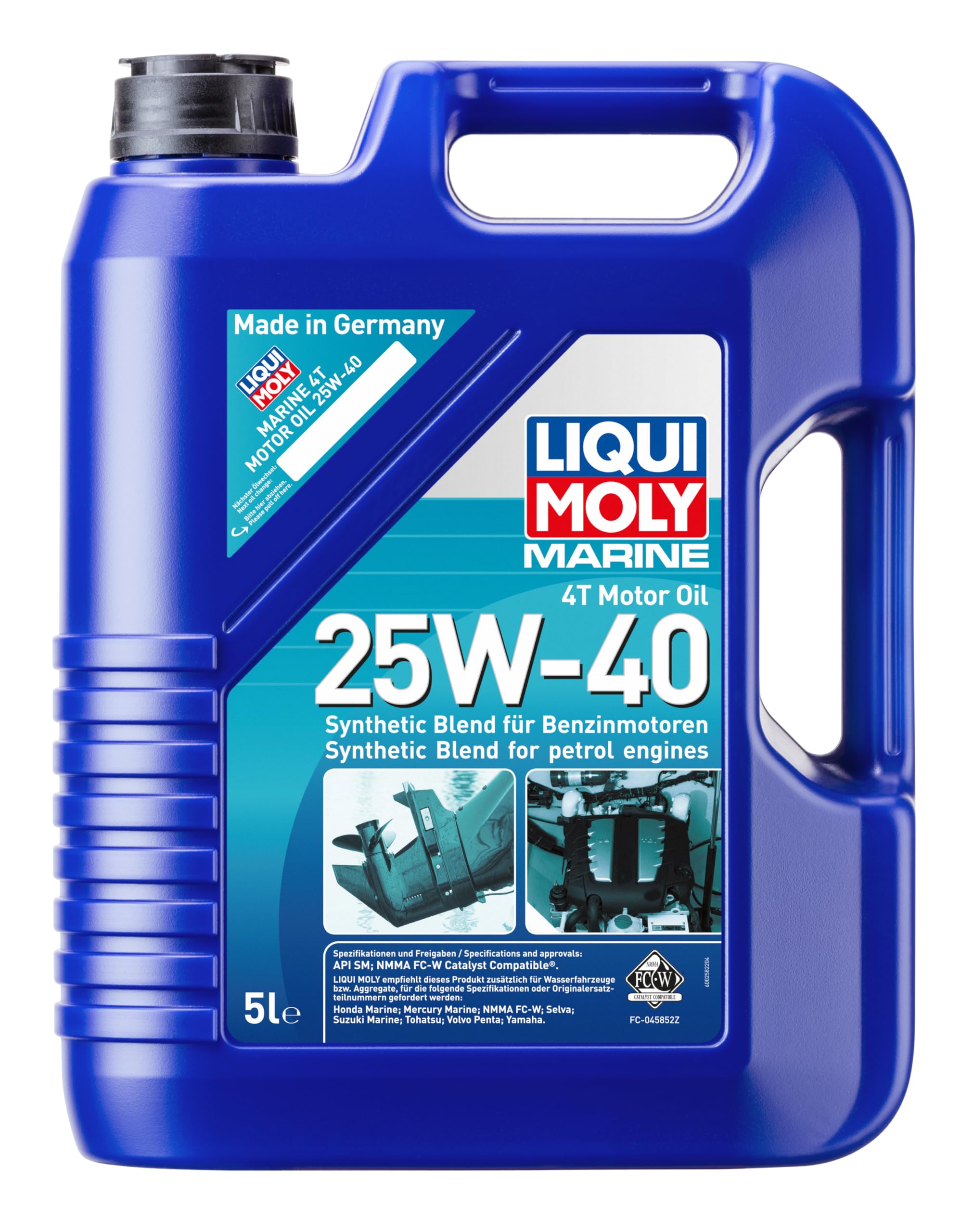 LIQUI MOLY Marine 4T Motor Oil 25W-40 | 5 L | Boot mineralisches Motoröl | Art.-Nr.: 25027