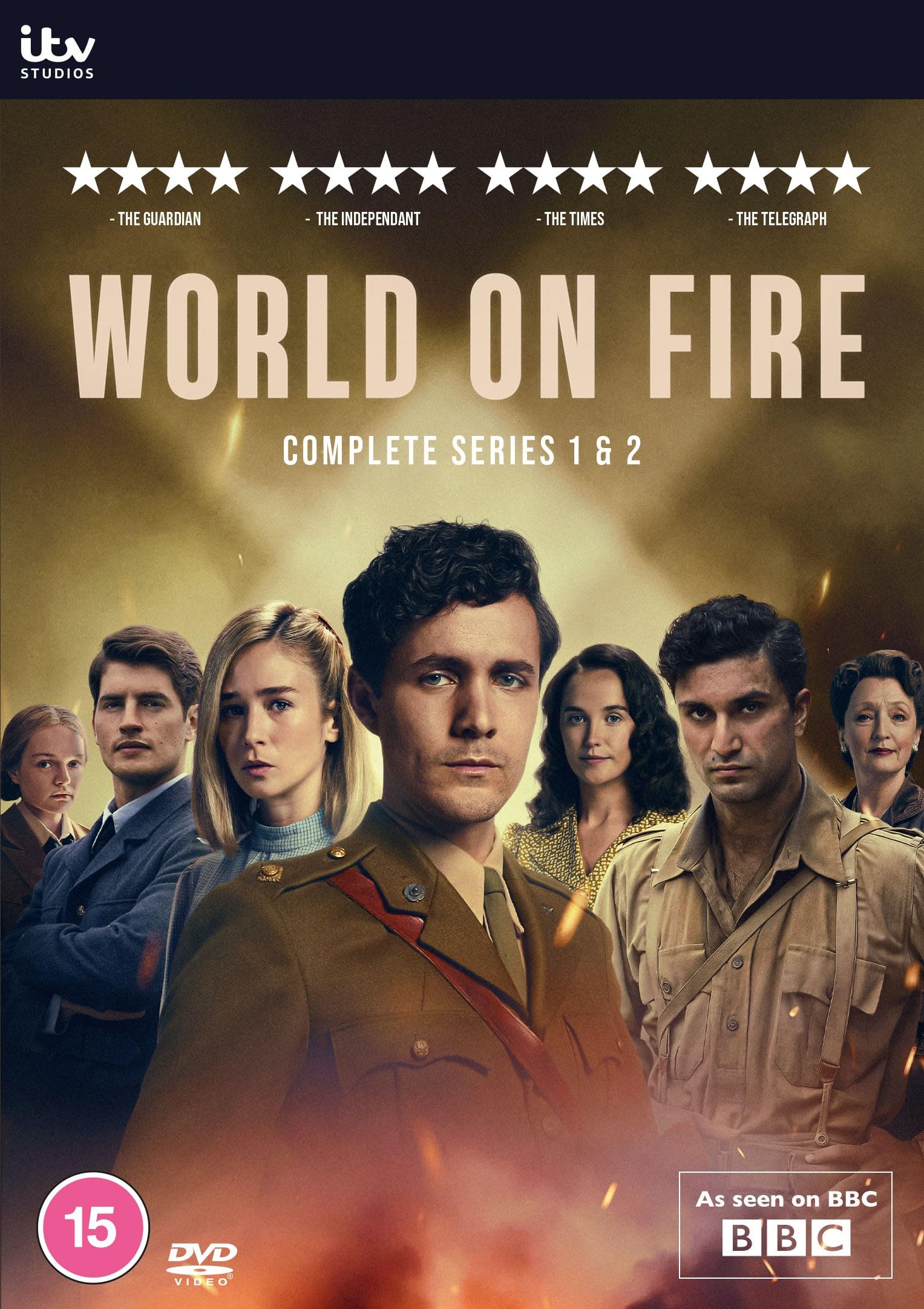 WORLD ON FIRE - Complete Series 1 and 2 UK DVD Box Set BBC ITV NEW OTHER