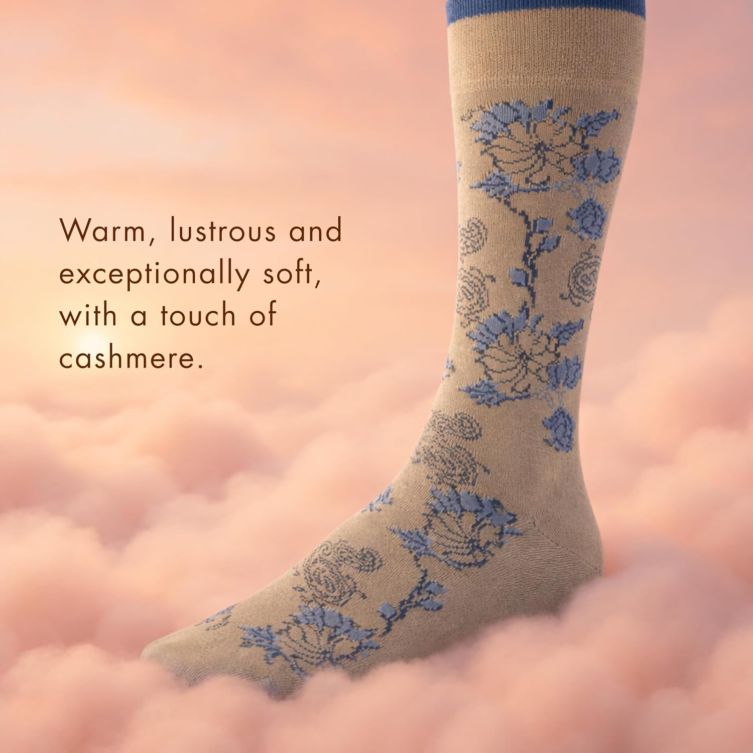 Marcoliani Milano Made in Italy - Mens Dress Socks | Ultra soft and warm Elephant Style