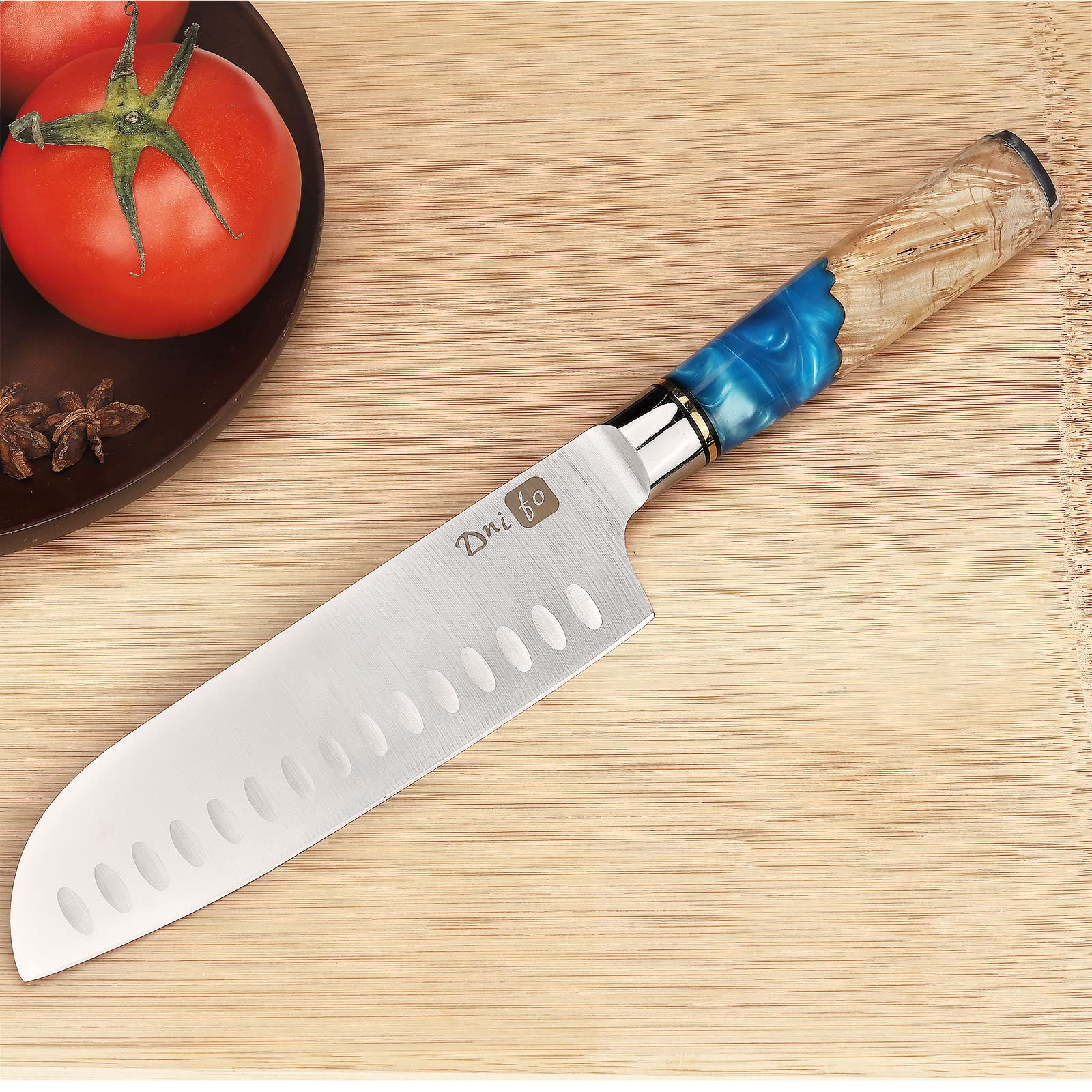 Amazon | Dnifo 三徳包丁 7インチ 超鋭利な日本製シェフナイフ 高炭素